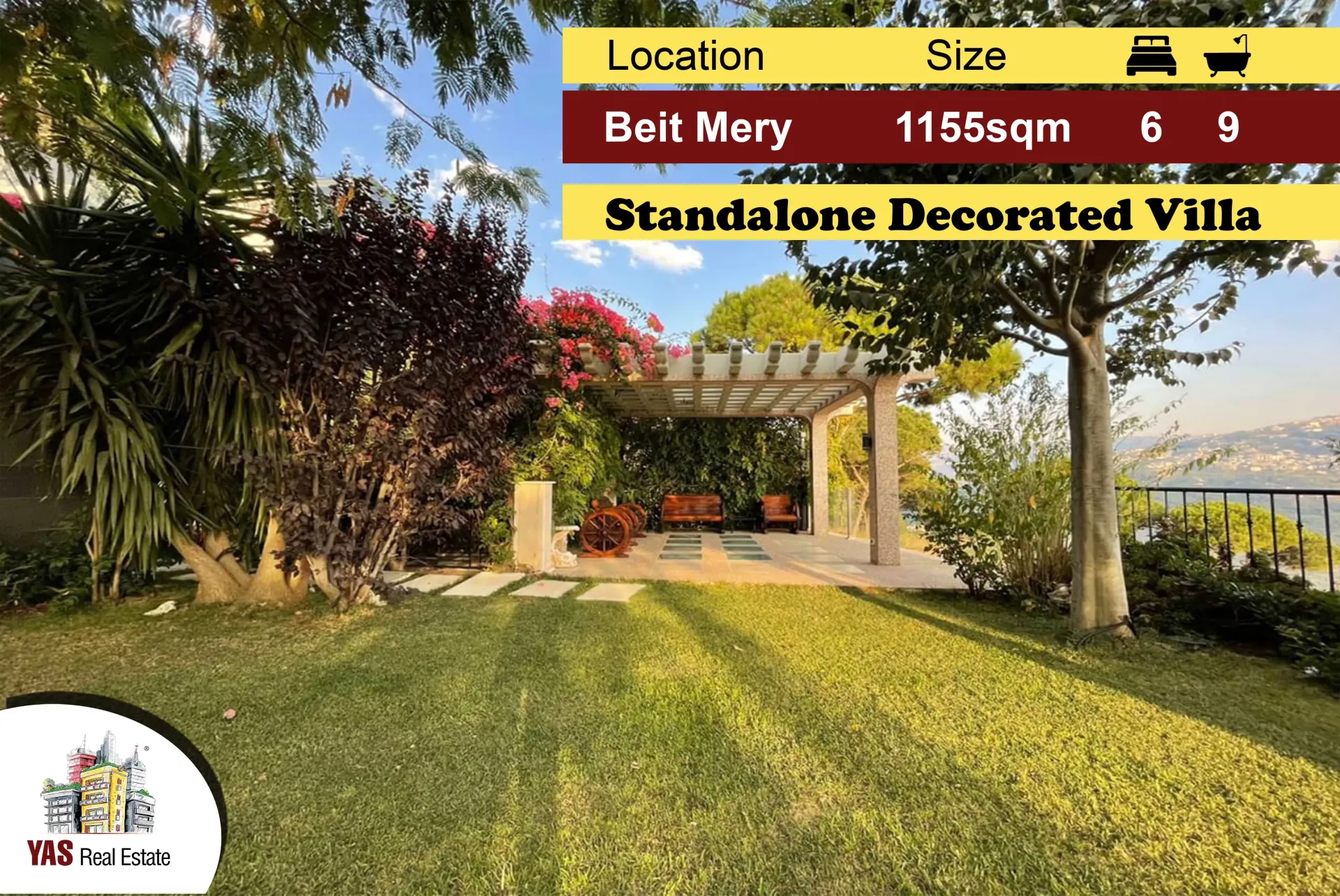 Villa for Sale in Beit Mery - 6 bed, 9 bath