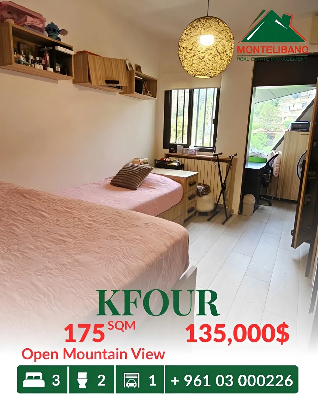 Apartment for sale in Kfour