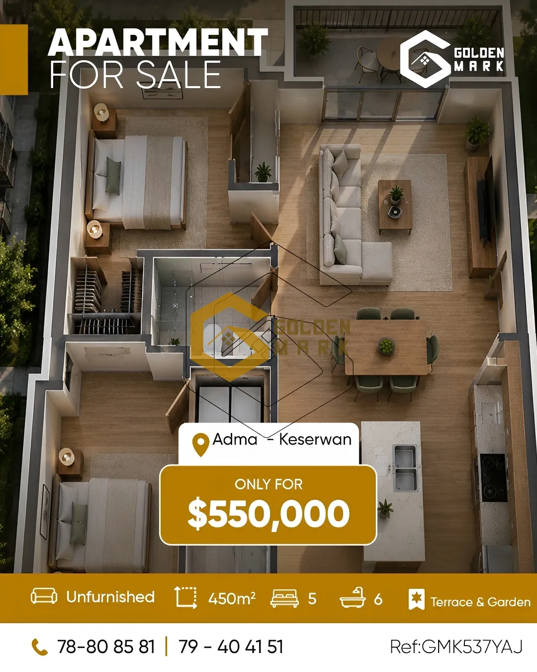 Apartment for Sale in Adma w Dafnah