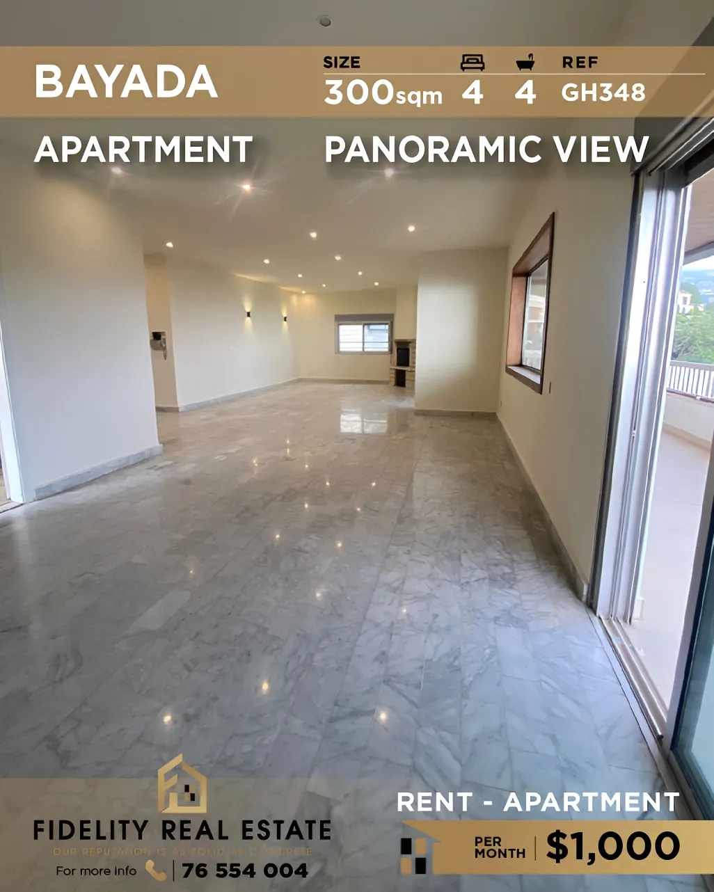 Apartment for rent in WJ98+96V, Bayada Main Road, Rabieh, Lebanon - 4 bed, 4 bath