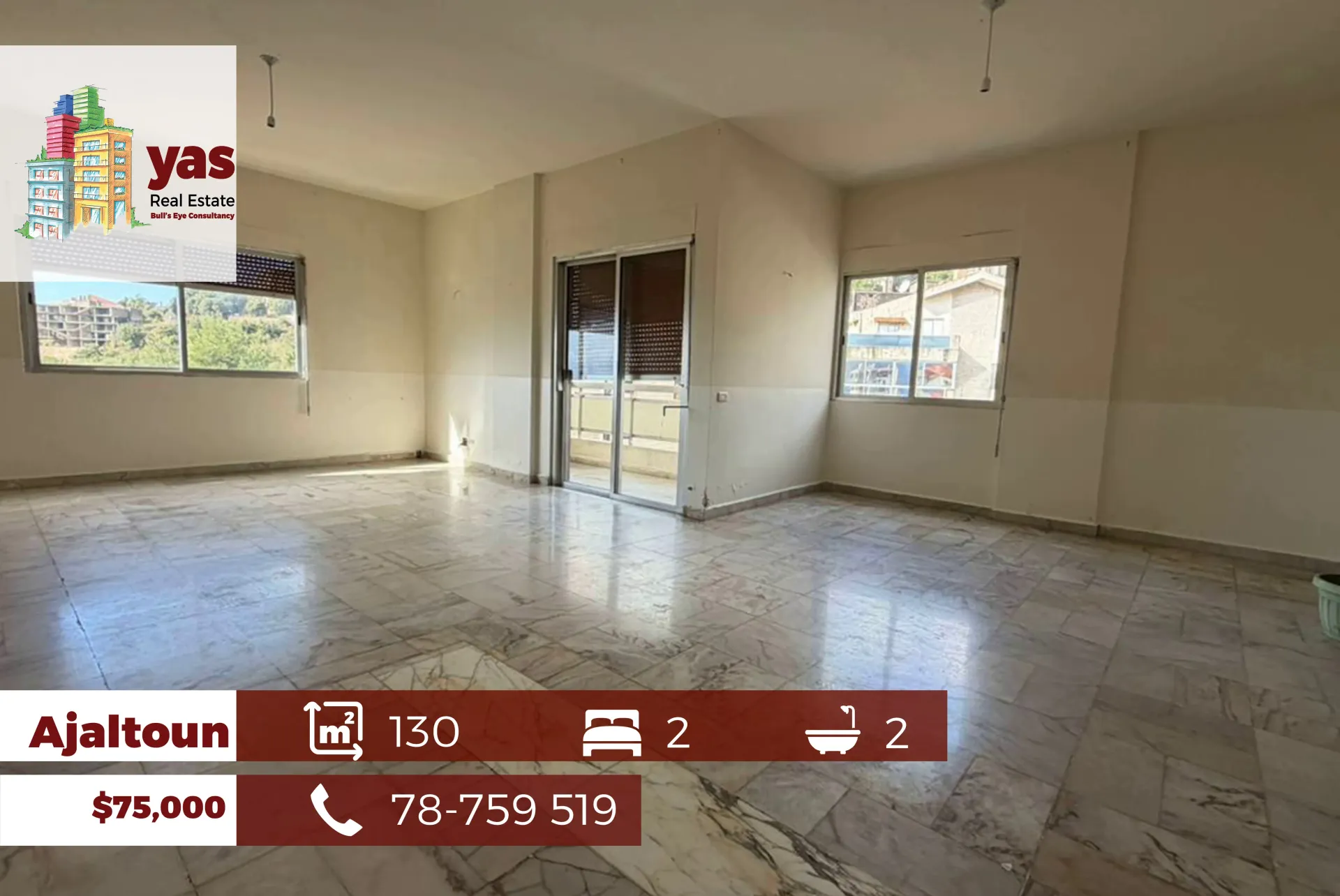 Apartment for Sale in Ajaltoun - 2 bed, 2 bath