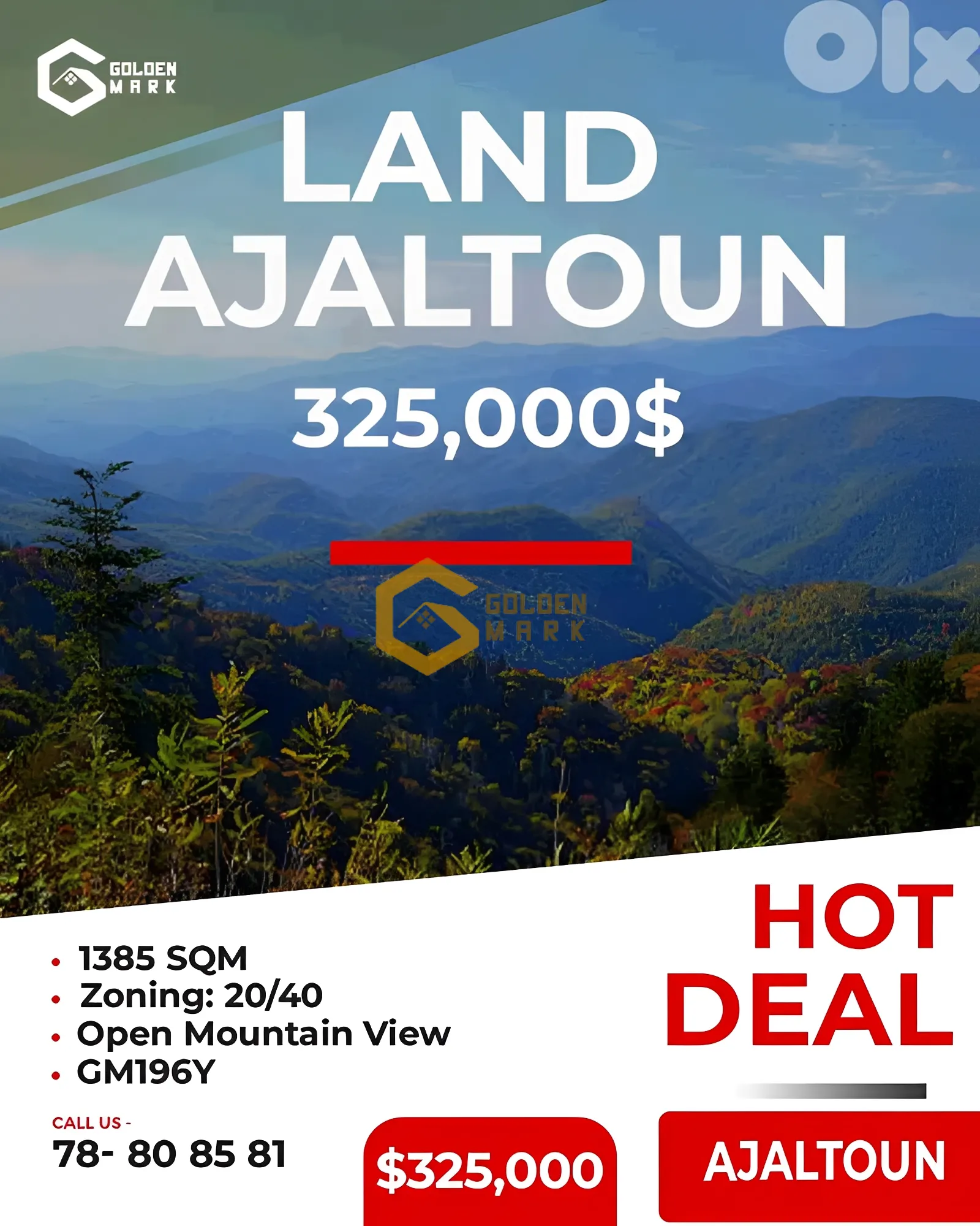 Land for Sale in Ajaltoun