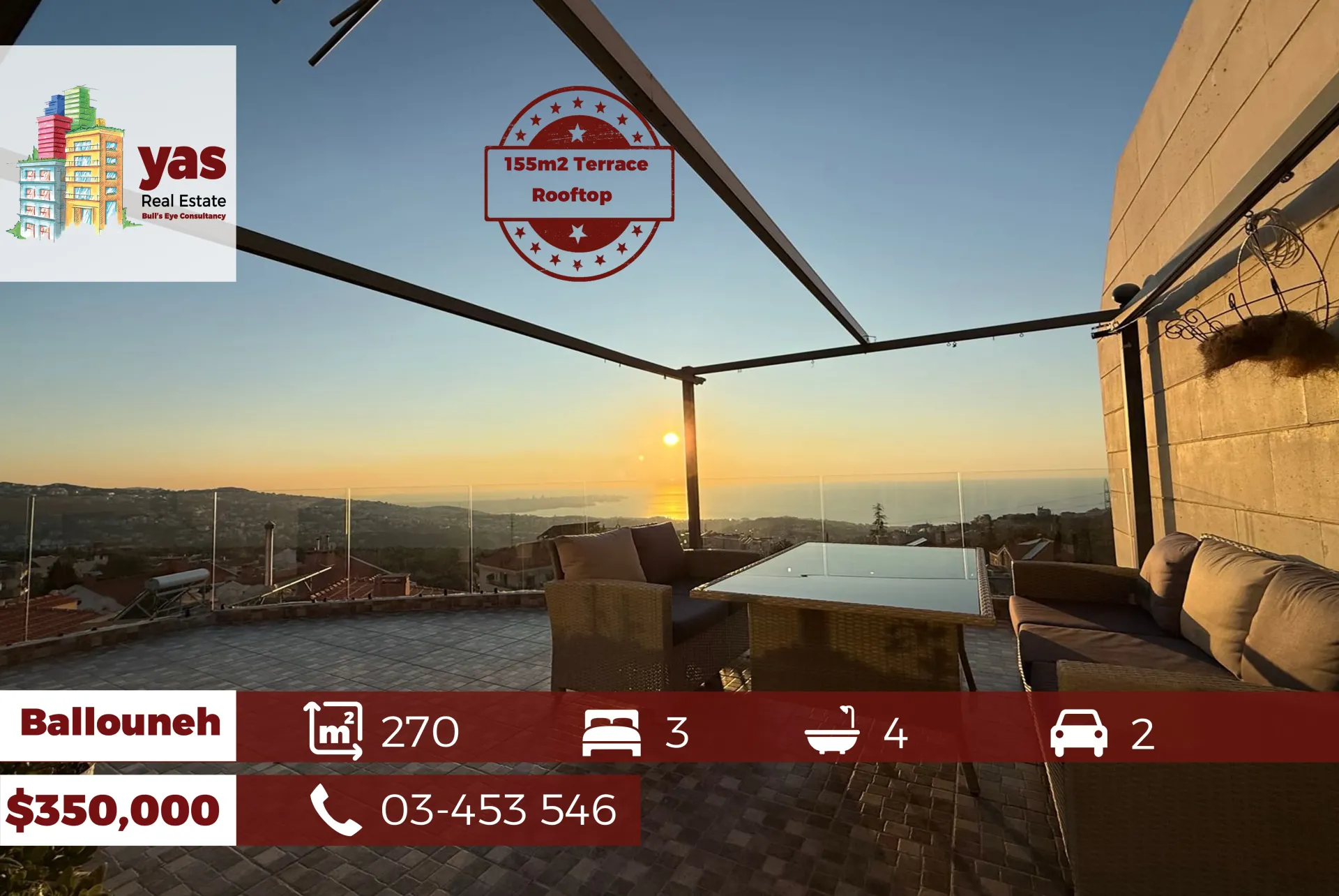 Apartment for Sale in Ballouneh