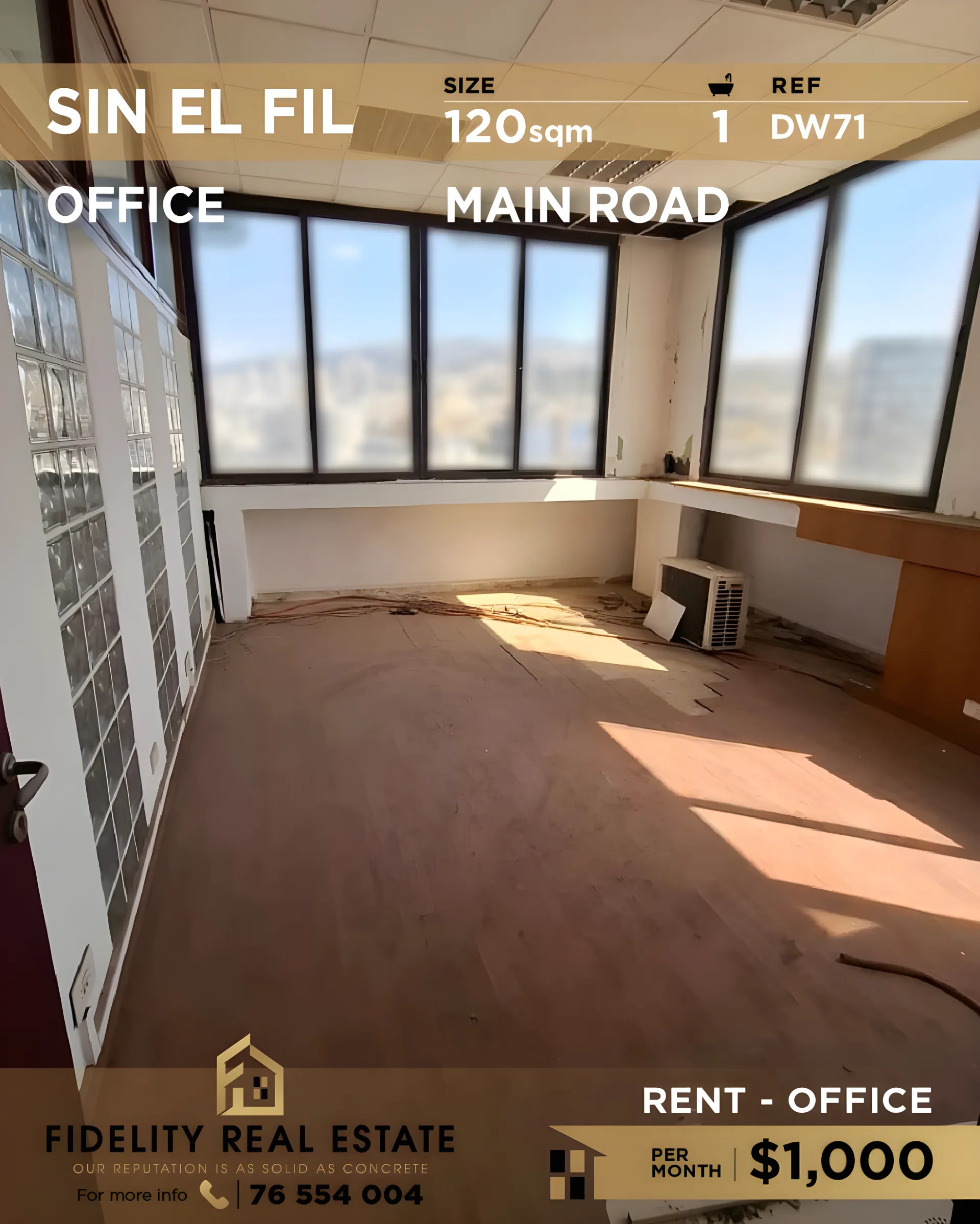 Office for rent in Sin El Fil, Lebanon