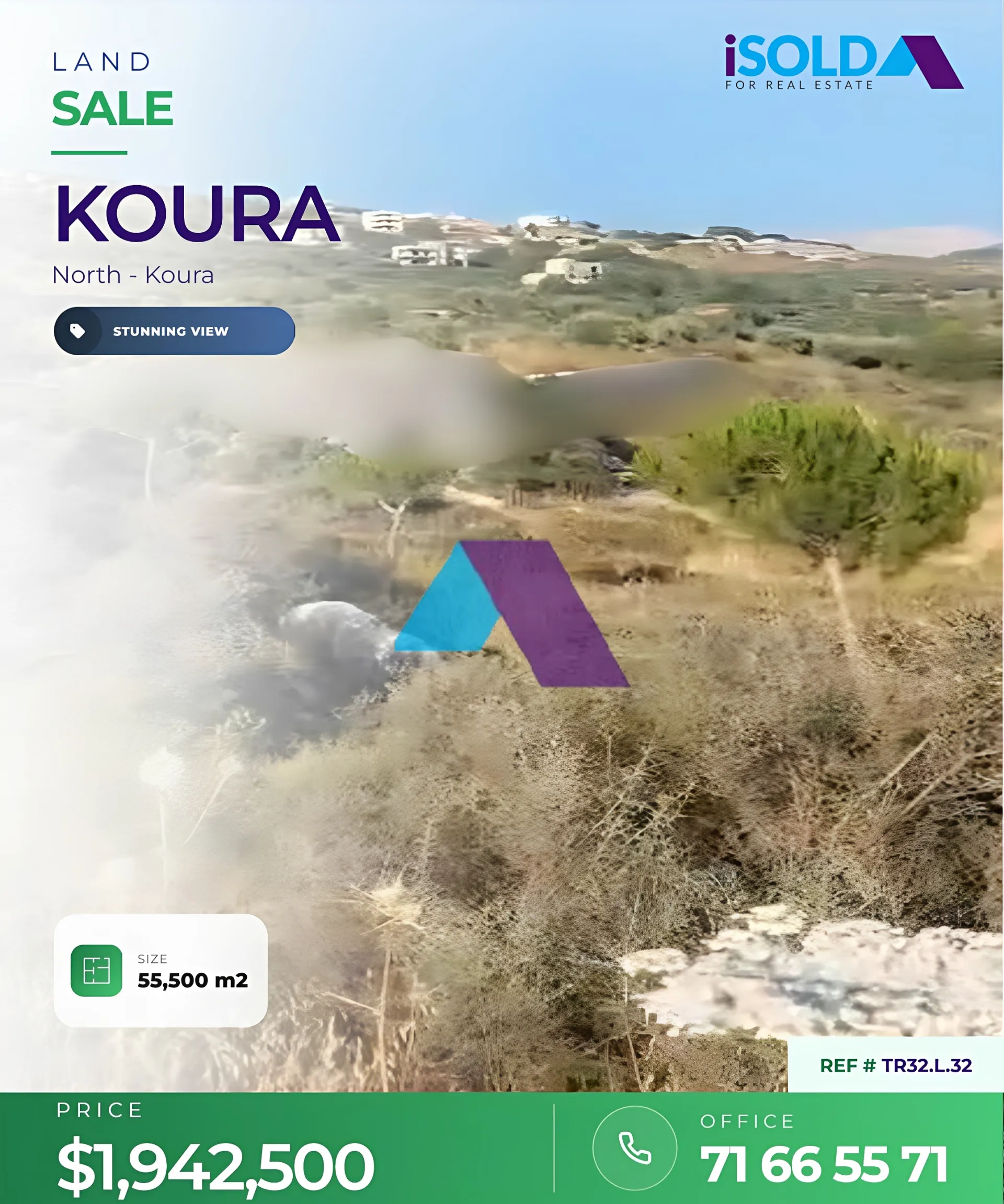 Land for sale in Ain Akrine, Lebanon