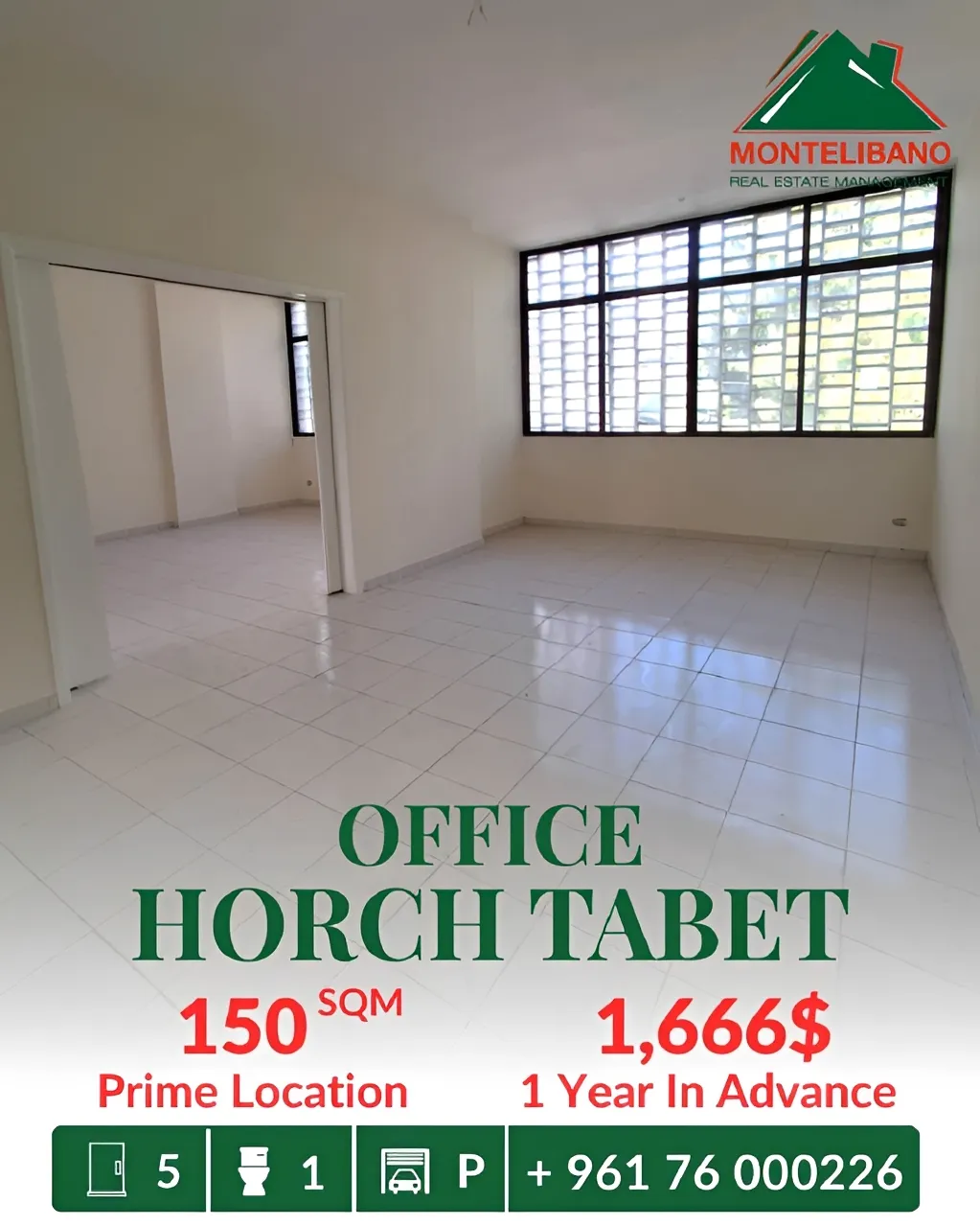 Office for rent in Horch Tabet, Lebanon