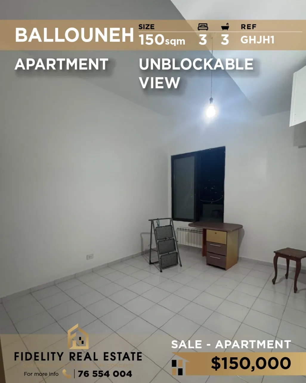 Apartment for sale in Ballouneh, Lebanon
