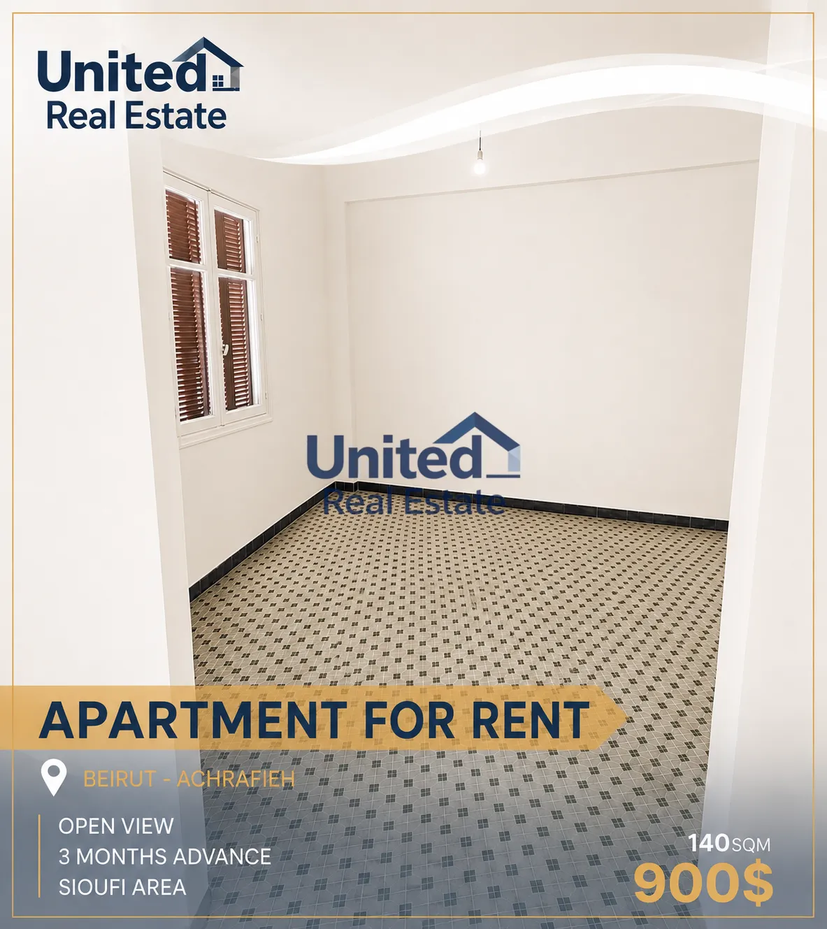 Apartment for rent in Sioufi, beirut, lebanon