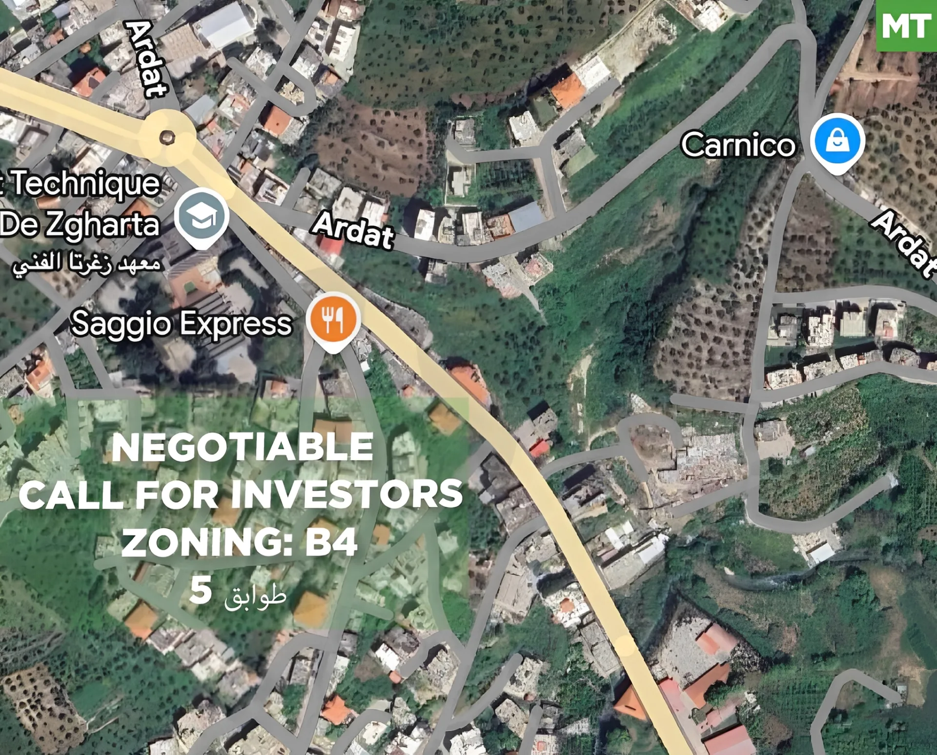 Land for Sale in Zgharta