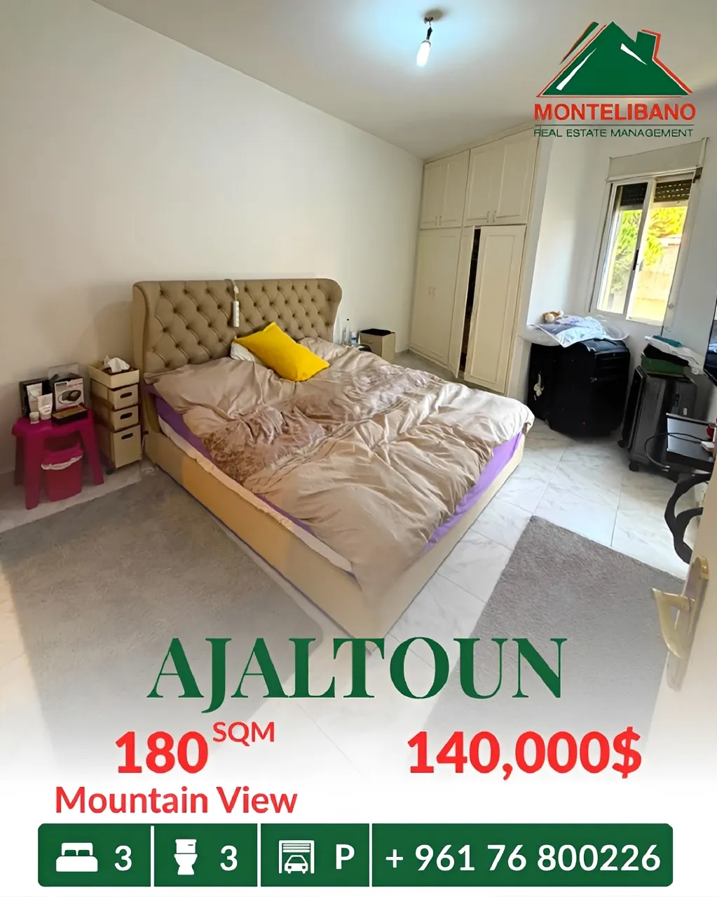 Apartment for sale in Ajaltoun, Lebanon