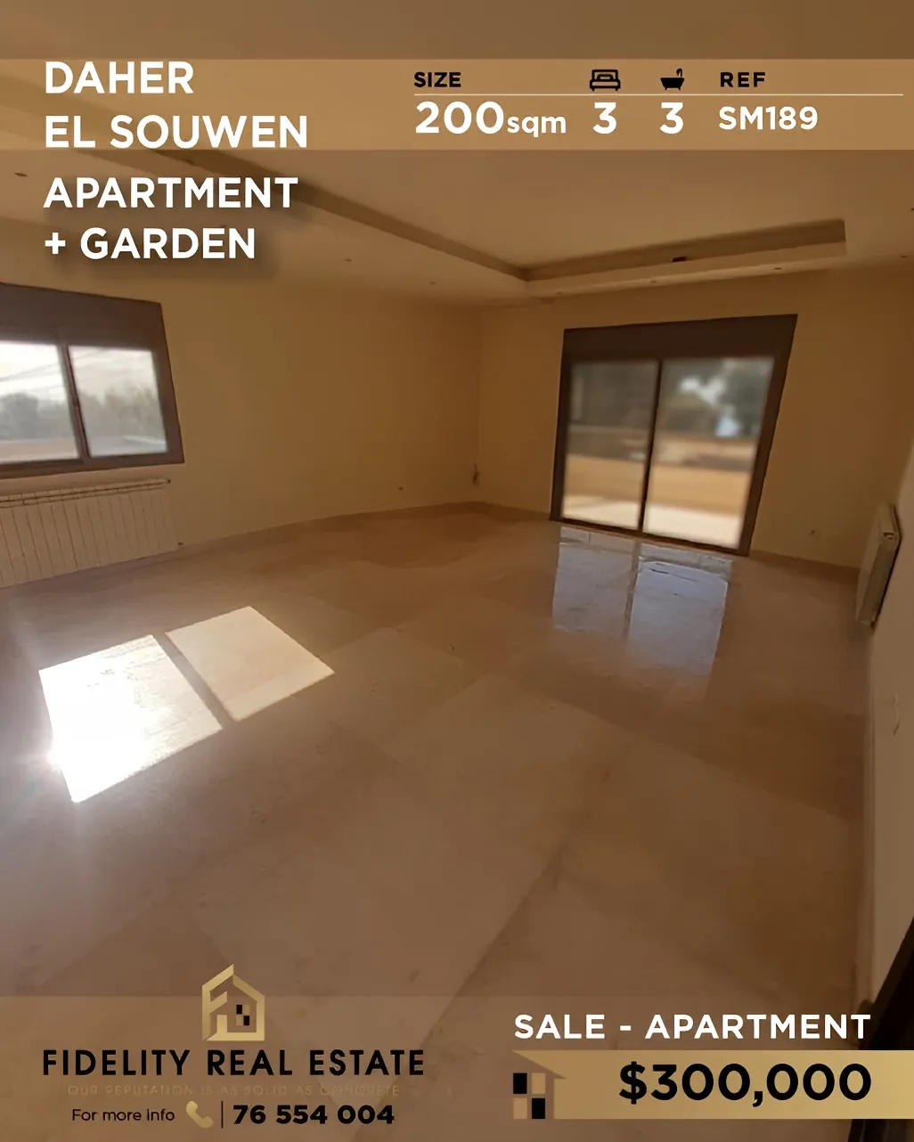 Apartment for sale in Dahr El Souane, Lebanon - 3 bed, 3 bath