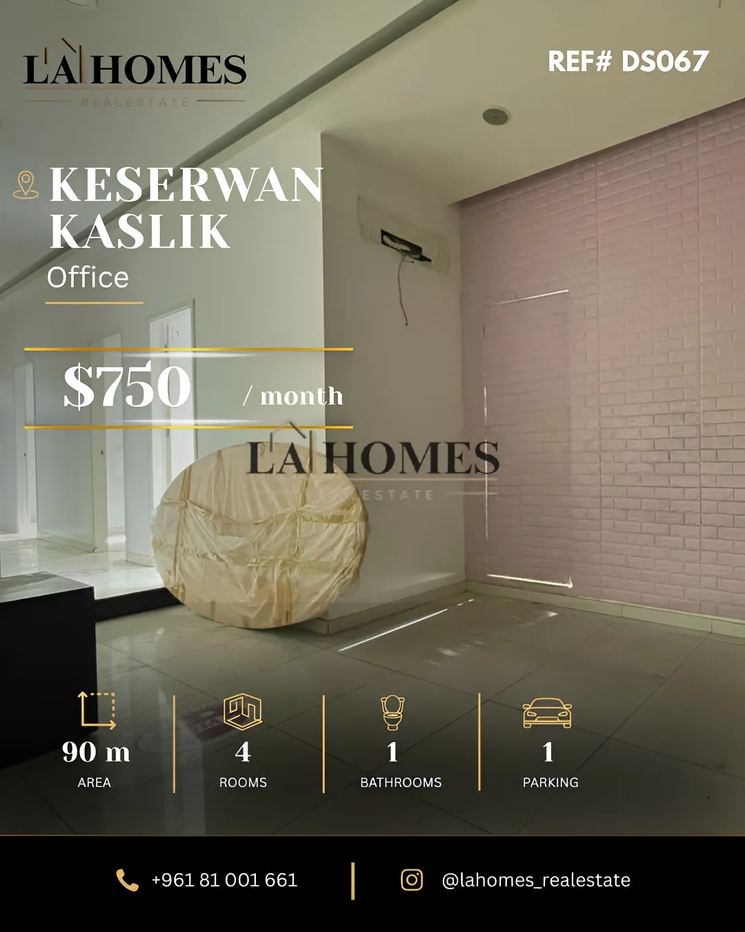 Office for rent in Kaslik