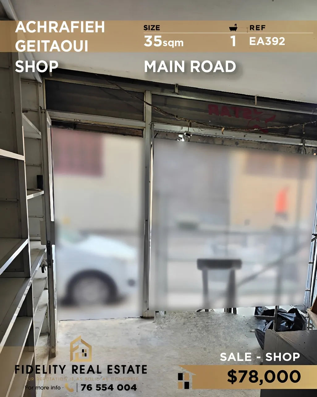 Shop for sale in Achrafieh