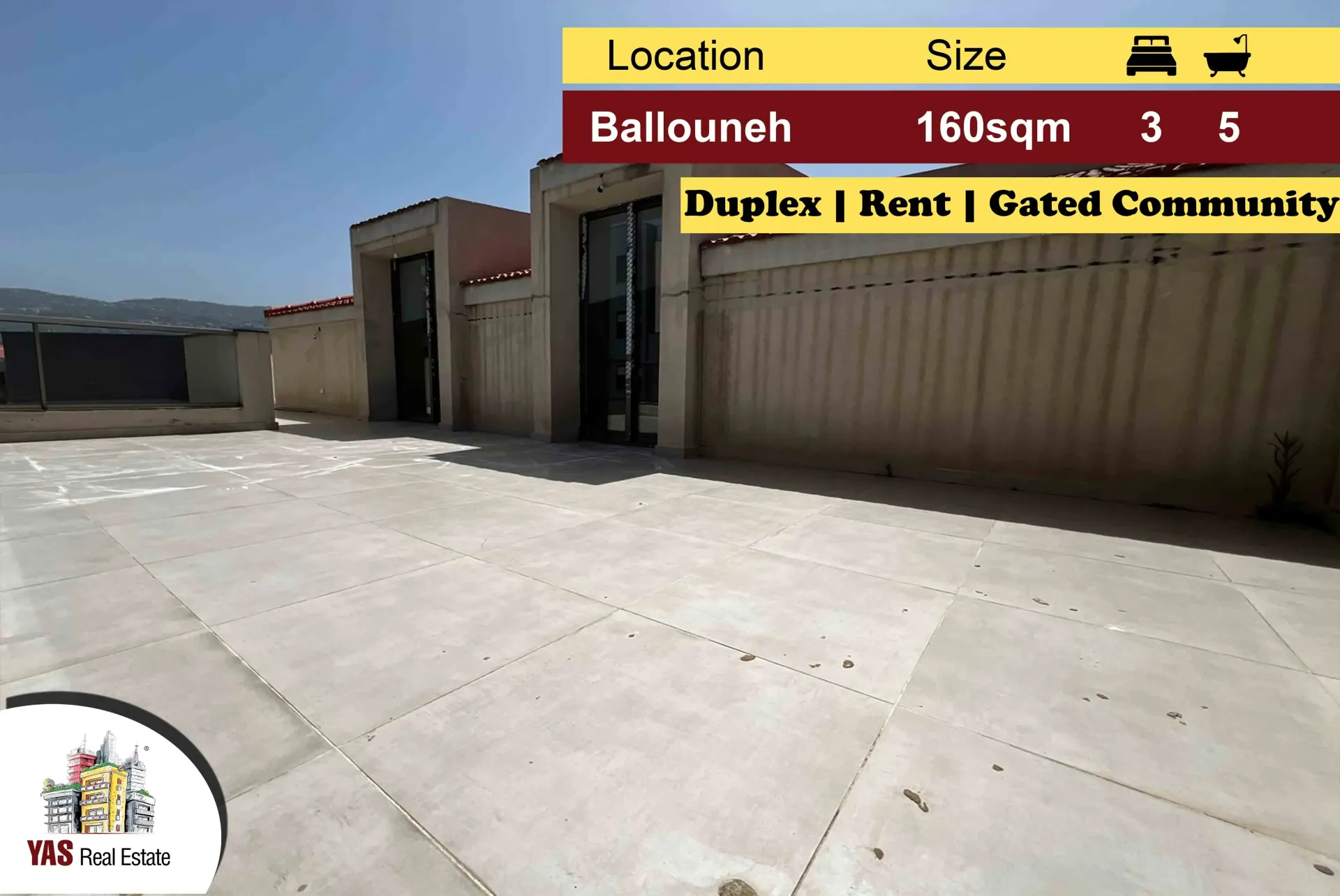 Apartment for Rent in Ballouneh