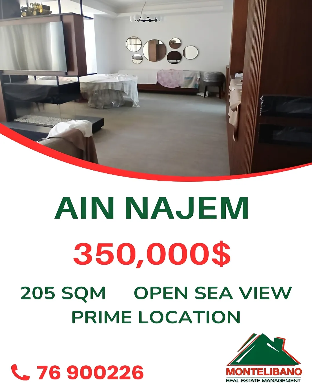 Apartment for sale in Ain Saadeh, Lebanon - 4 bed, 4 bath