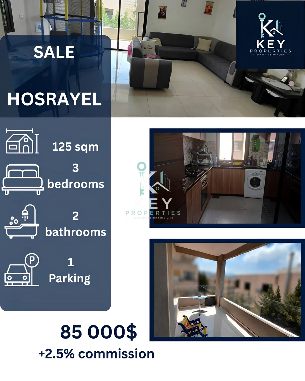 Apartment for sale in Hosrayel, Lebanon