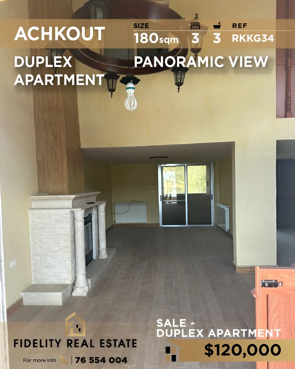 Duplex for sale in Aachqout, Lebanon - 3 bed, 3 bath