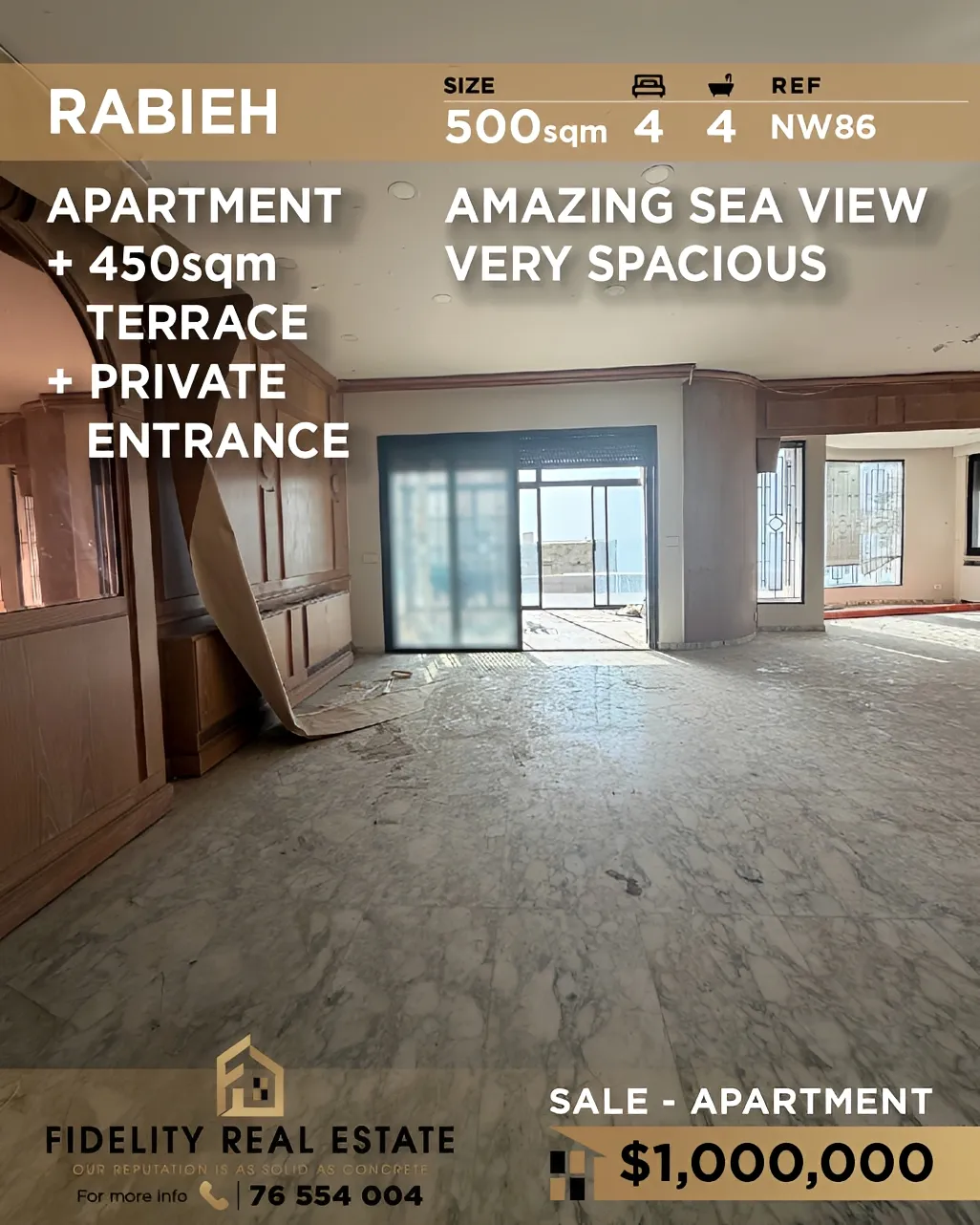 Apartment for sale in Rabieh, Lebanon