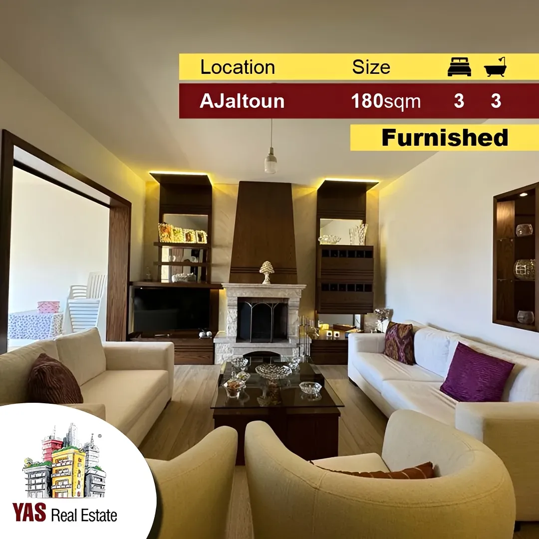 Apartment for Sale in Ajaltoun - 3 bed, 3 bath