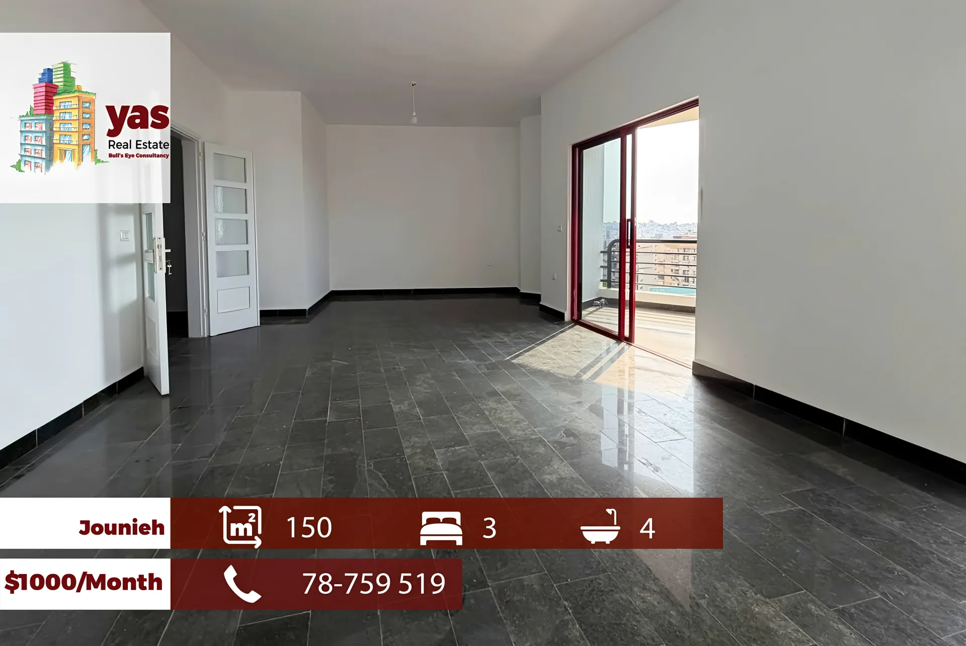 Apartment for Rent in Jounieh
