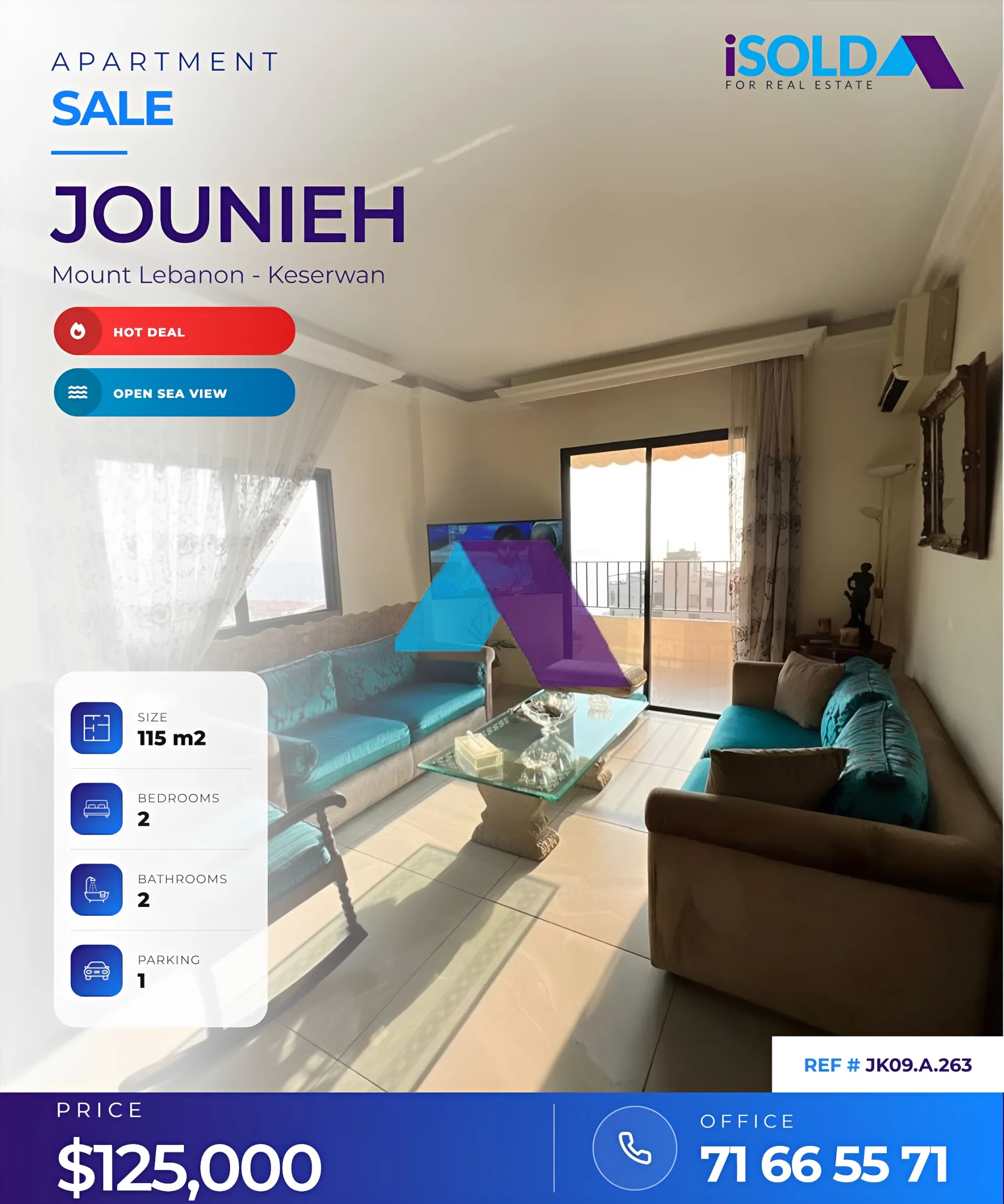 Apartment for sale in Jounieh, Lebanon