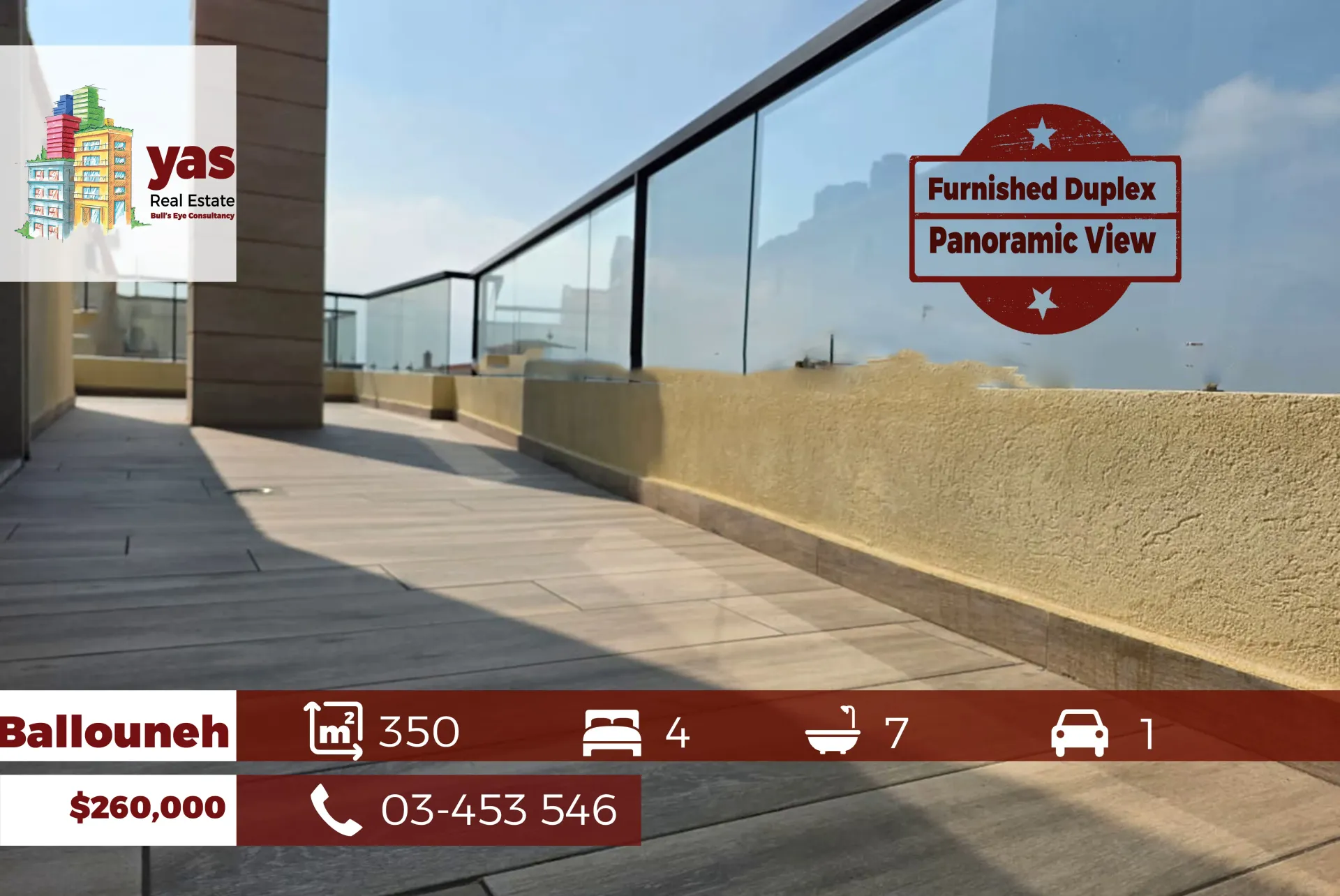 Apartment for Sale in Ballouneh