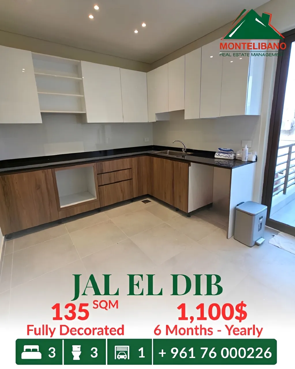 Apartment for rent in Jal El Dib