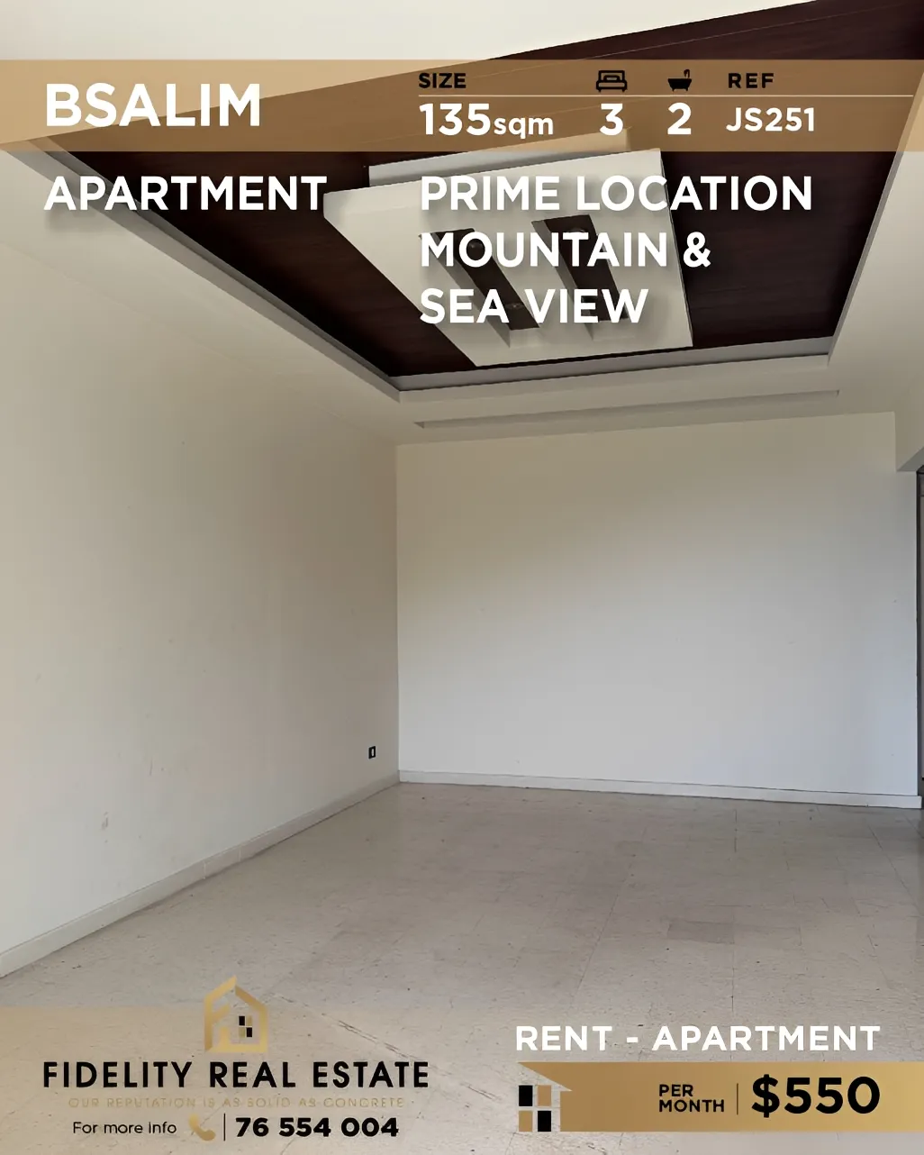 Apartment for rent in Bsalim, Lebanon - 3 bed, 2 bath