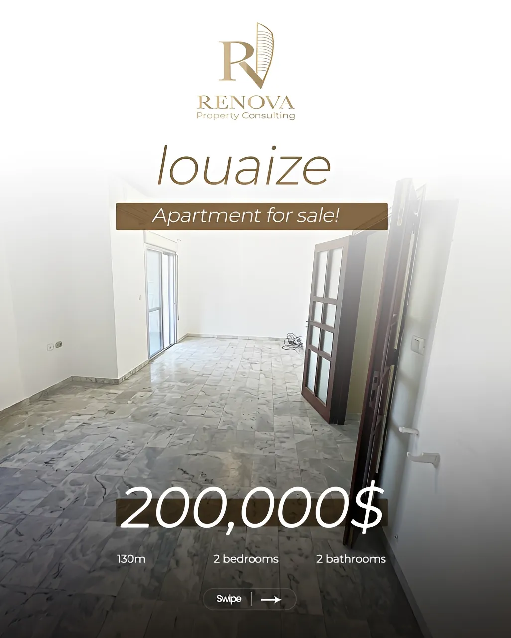 Apartment for sale in Louaizeh