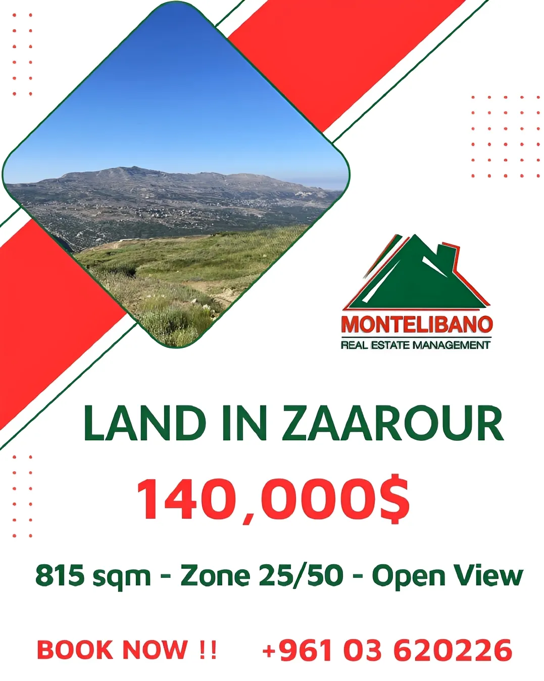 Land for sale in Zaarour, Lebanon, Lebanon