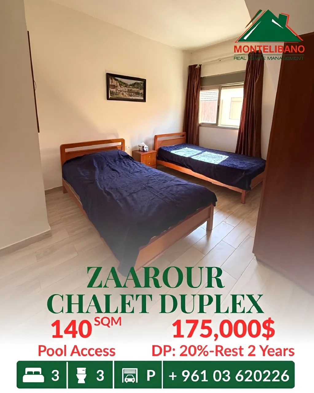 Apartment for sale in Zaarour