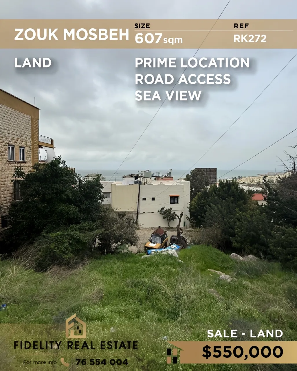 Residential Land for sale in Zouk Mosbeh, Lebanon