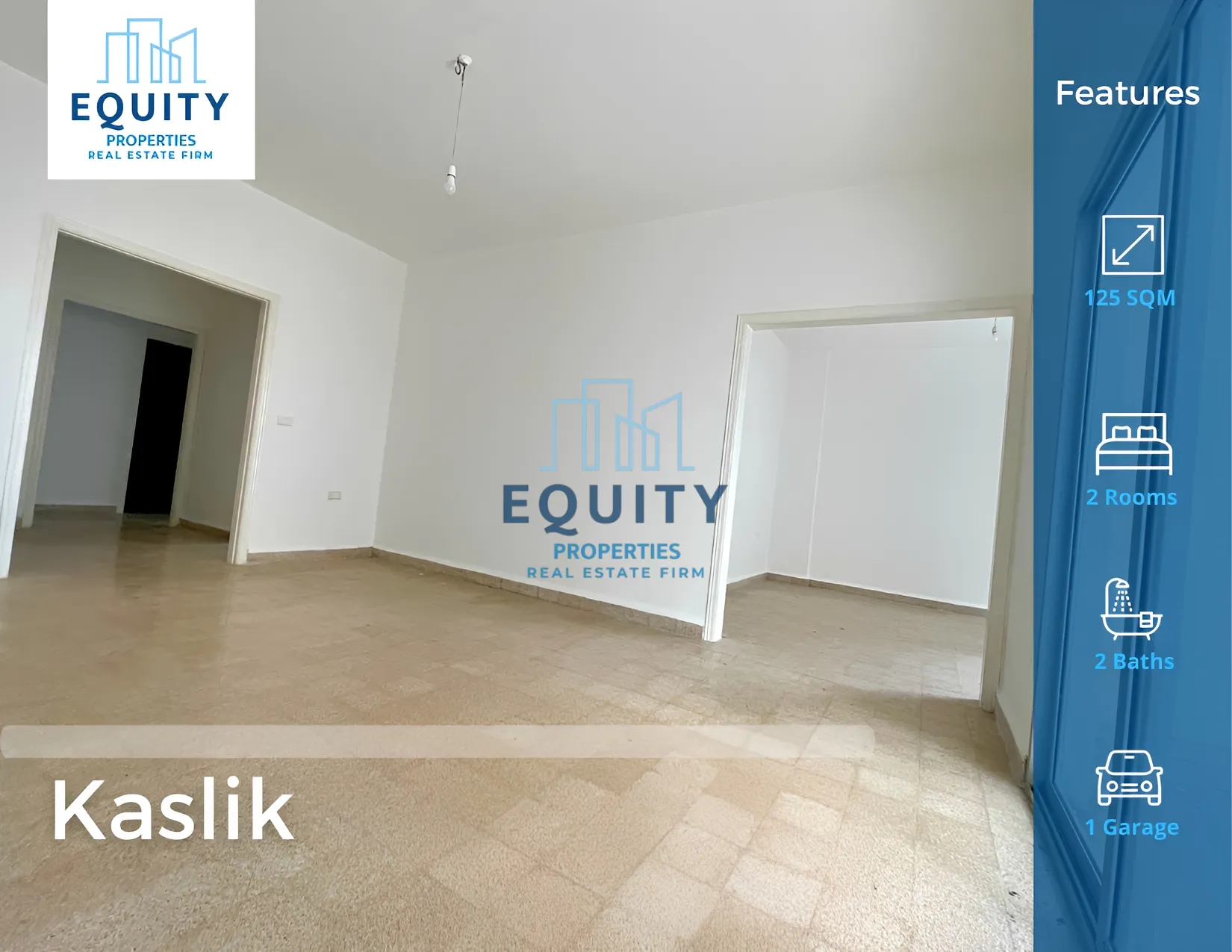 Apartment for Rent in Kaslik - 2 bed, 2 bath