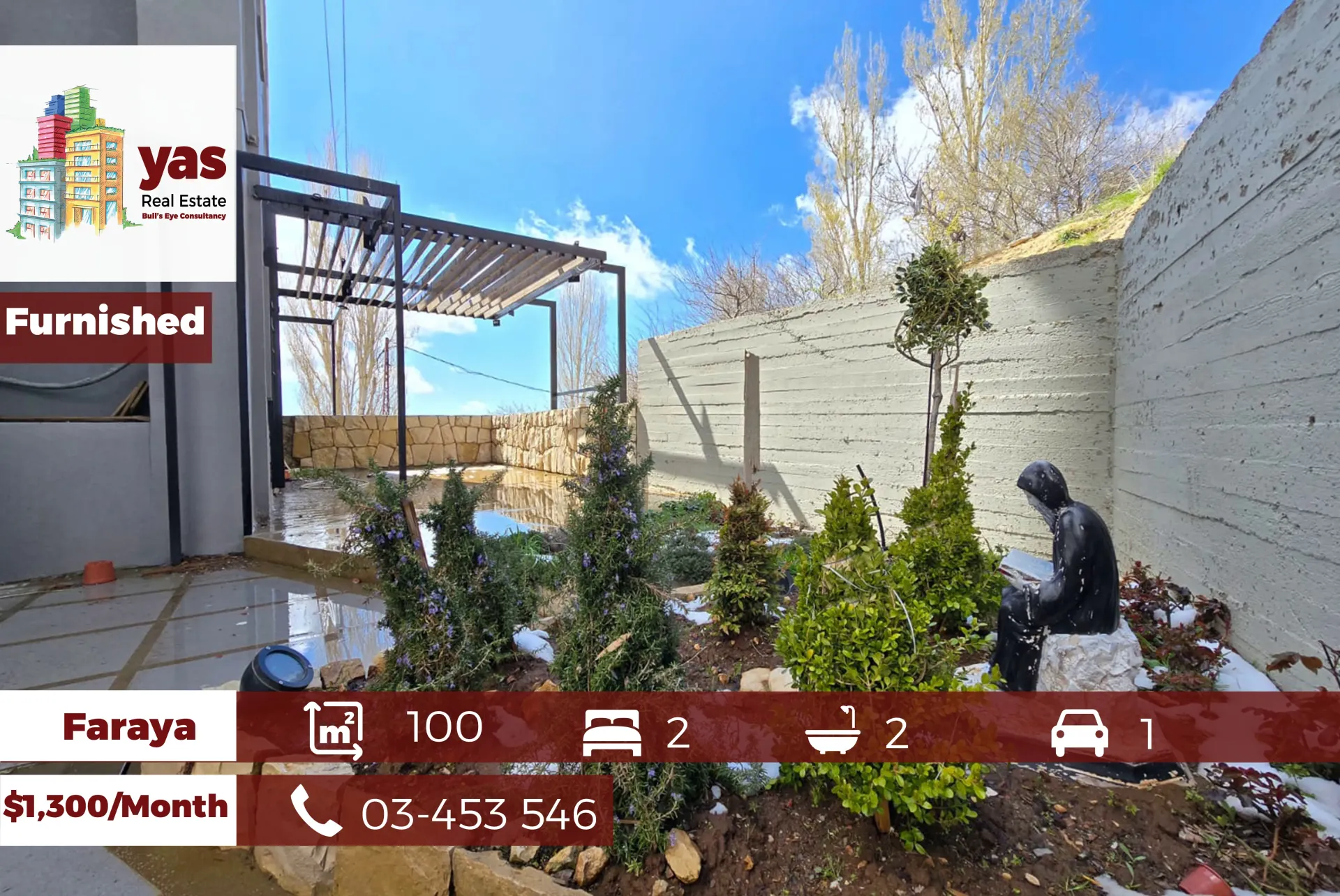 Chalet for rent in Faraya - 2 bed, 2 bath