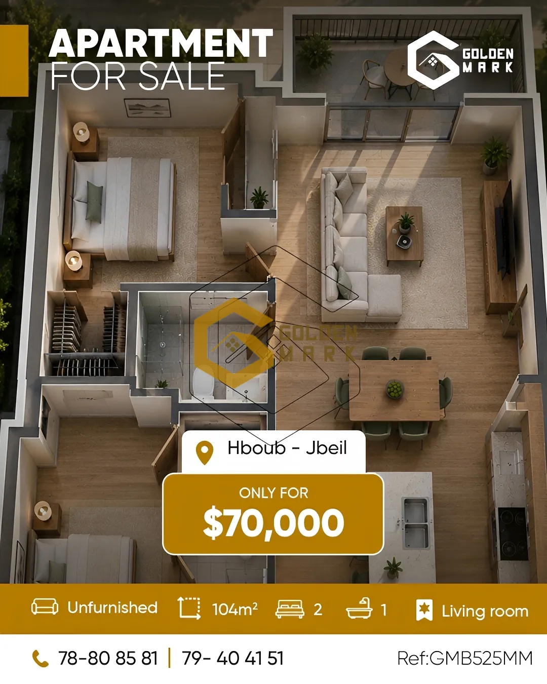 Apartment for Sale in Hboub