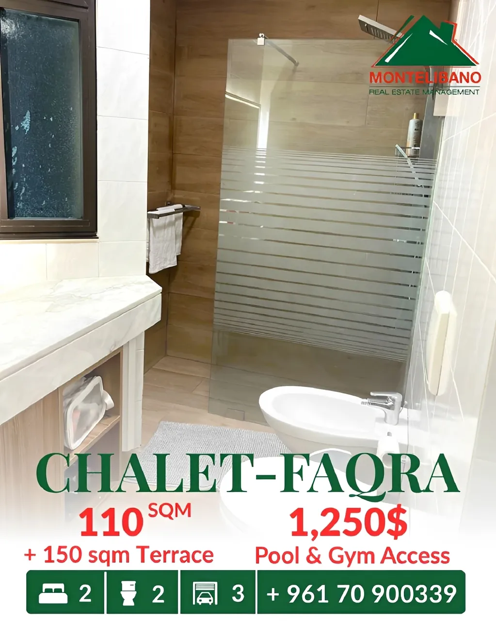 Chalet for rent in Faqra, Lebanon