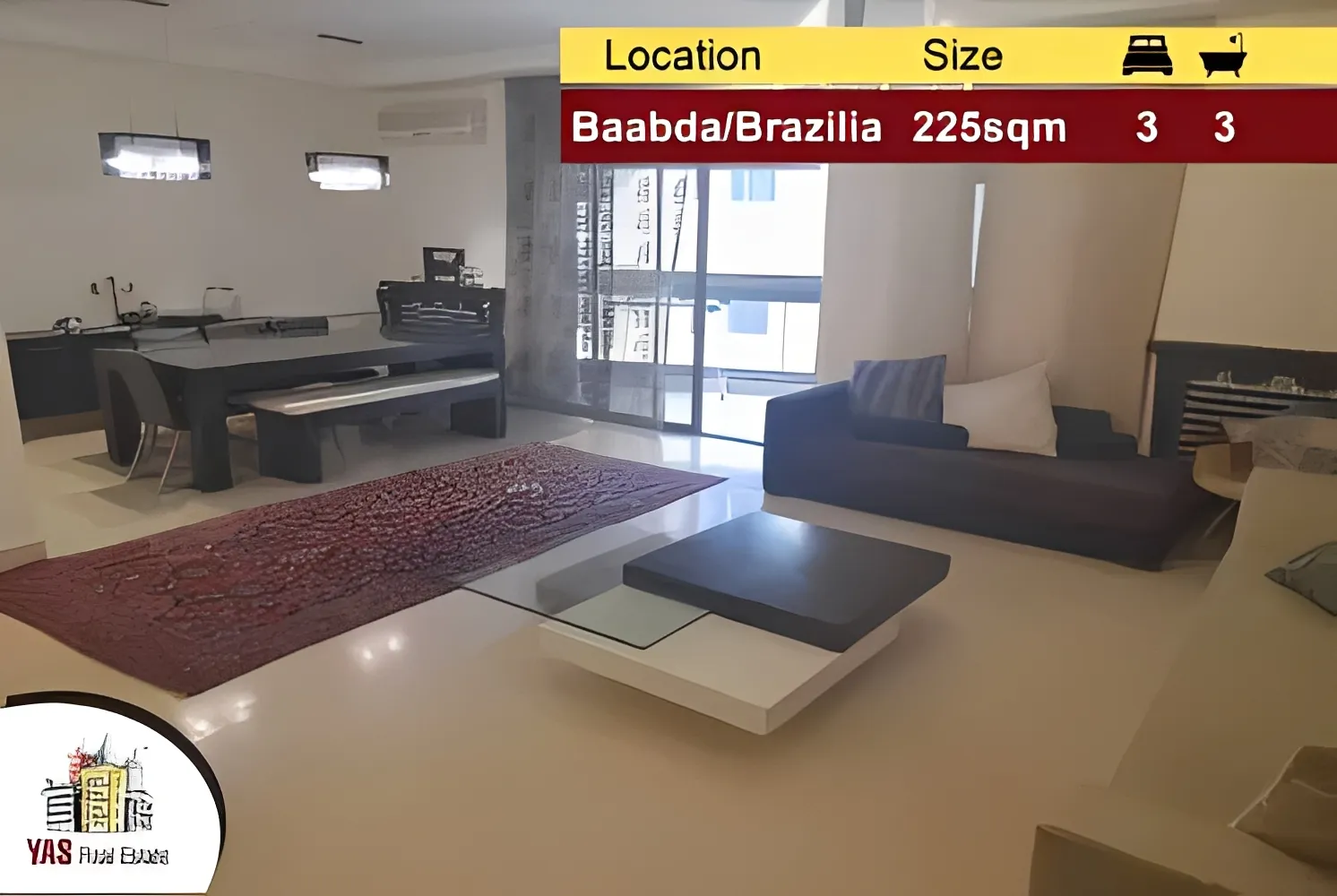 Apartment for Sale in Baabda - 3 bed, 3 bath