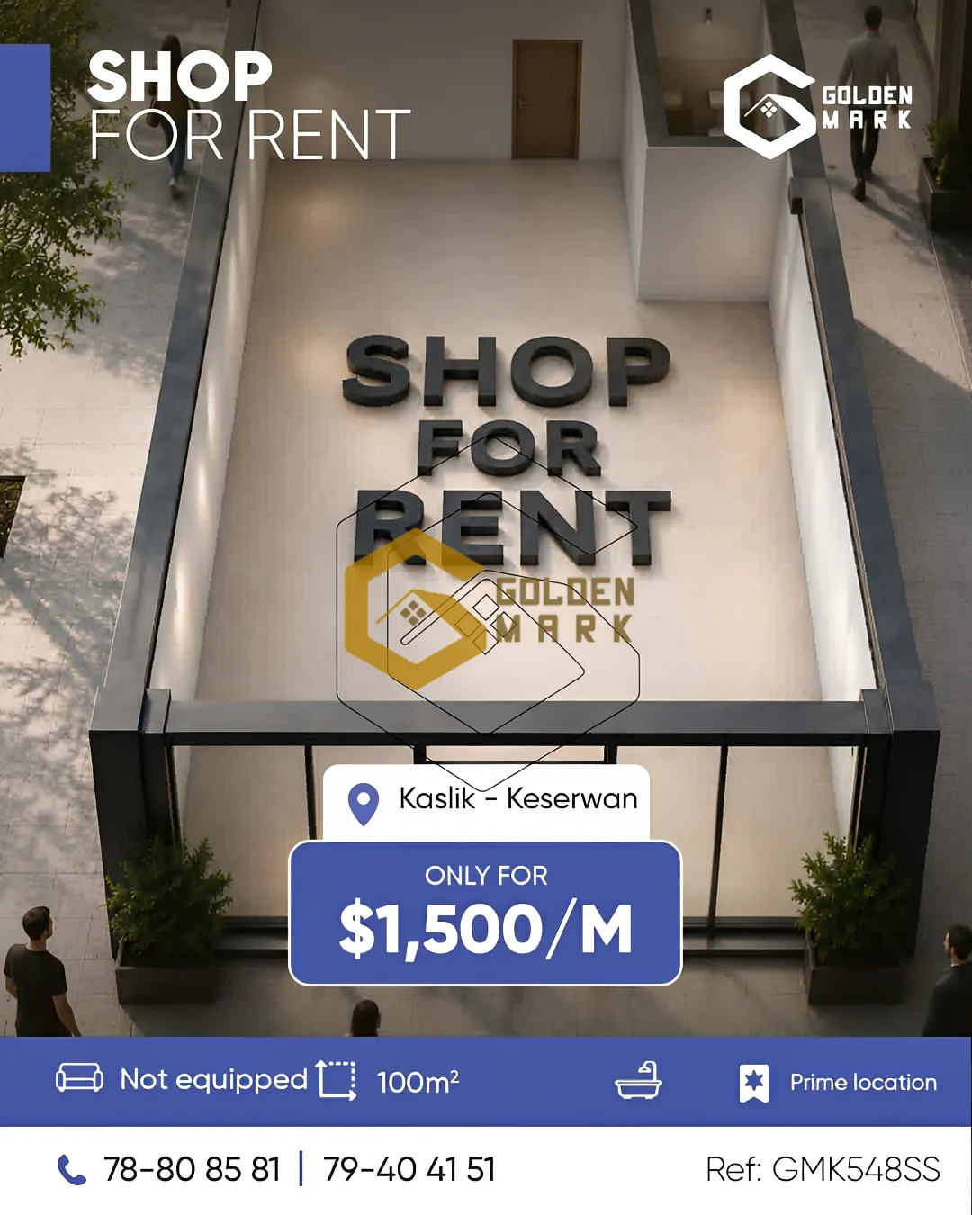 Shop for Rent in Kaslik