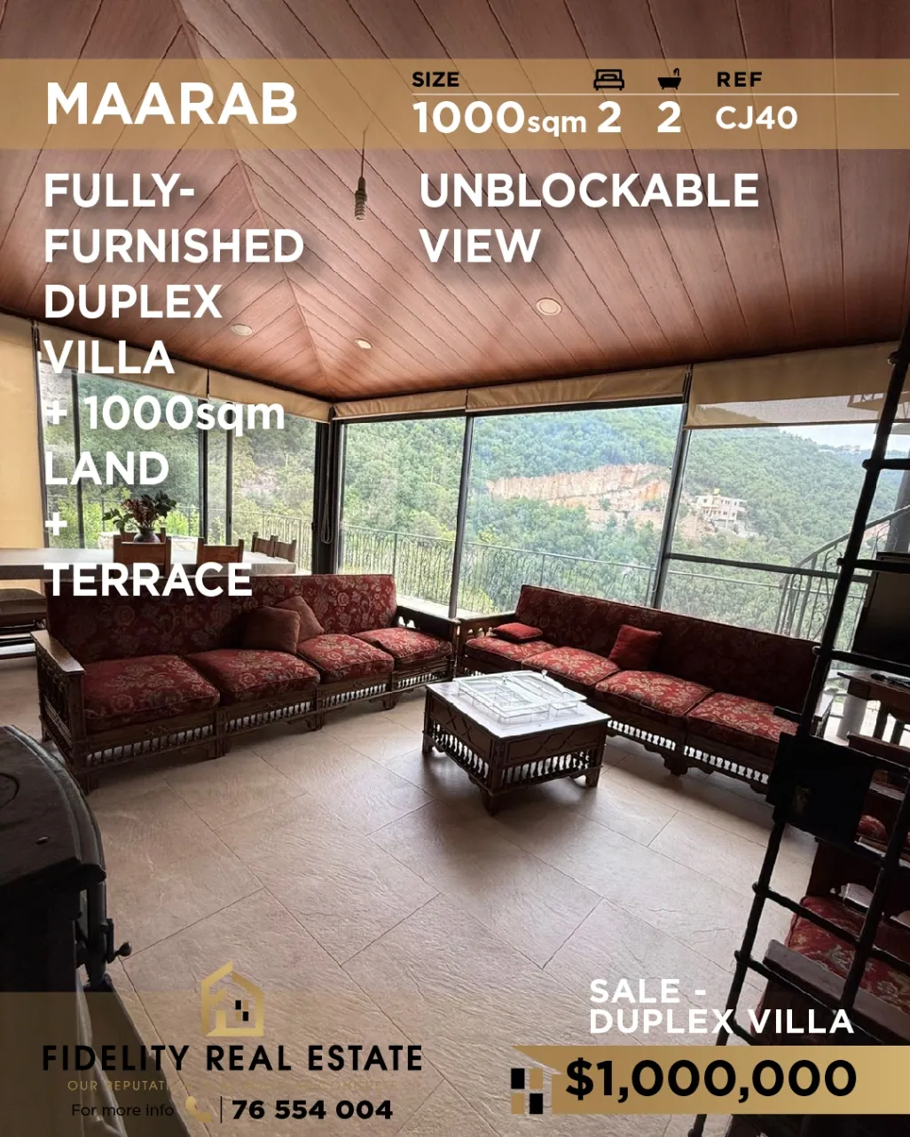 Villa for sale in Maarab, Lebanon