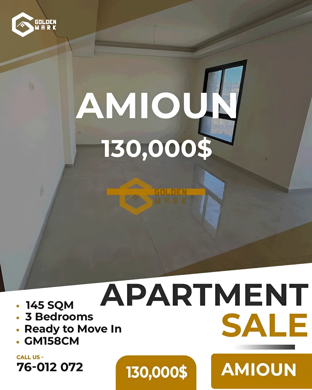 Apartment for Sale in Amioun - 3 bed, 3 bath