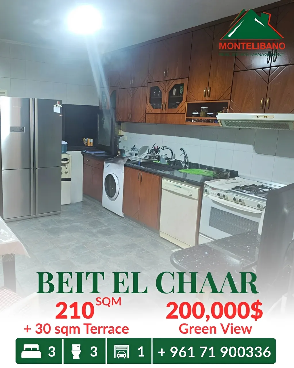 Apartment for sale in Beit El Chaar
