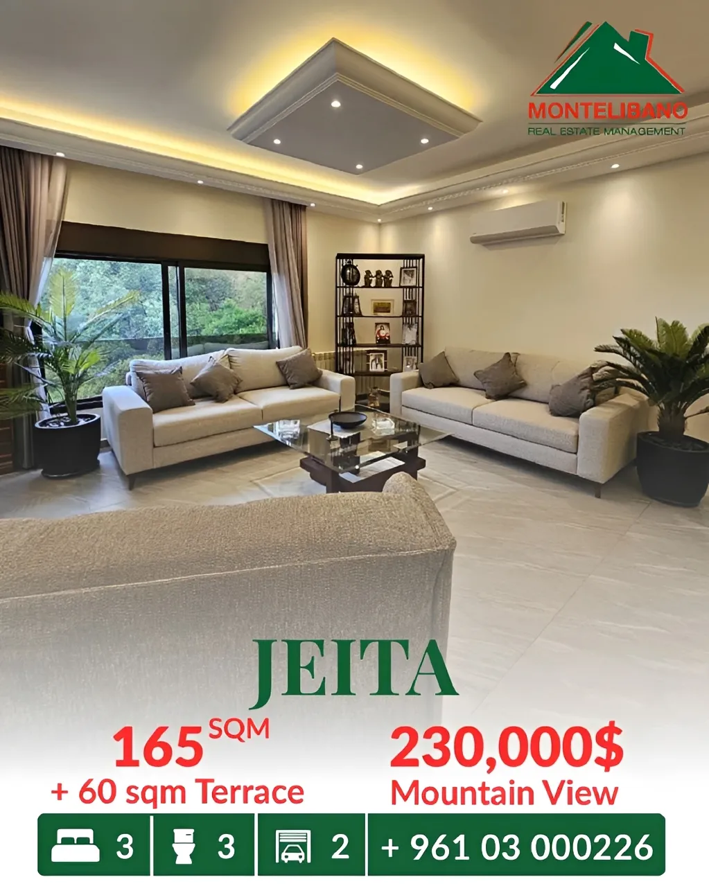 Apartment for sale in Jeita