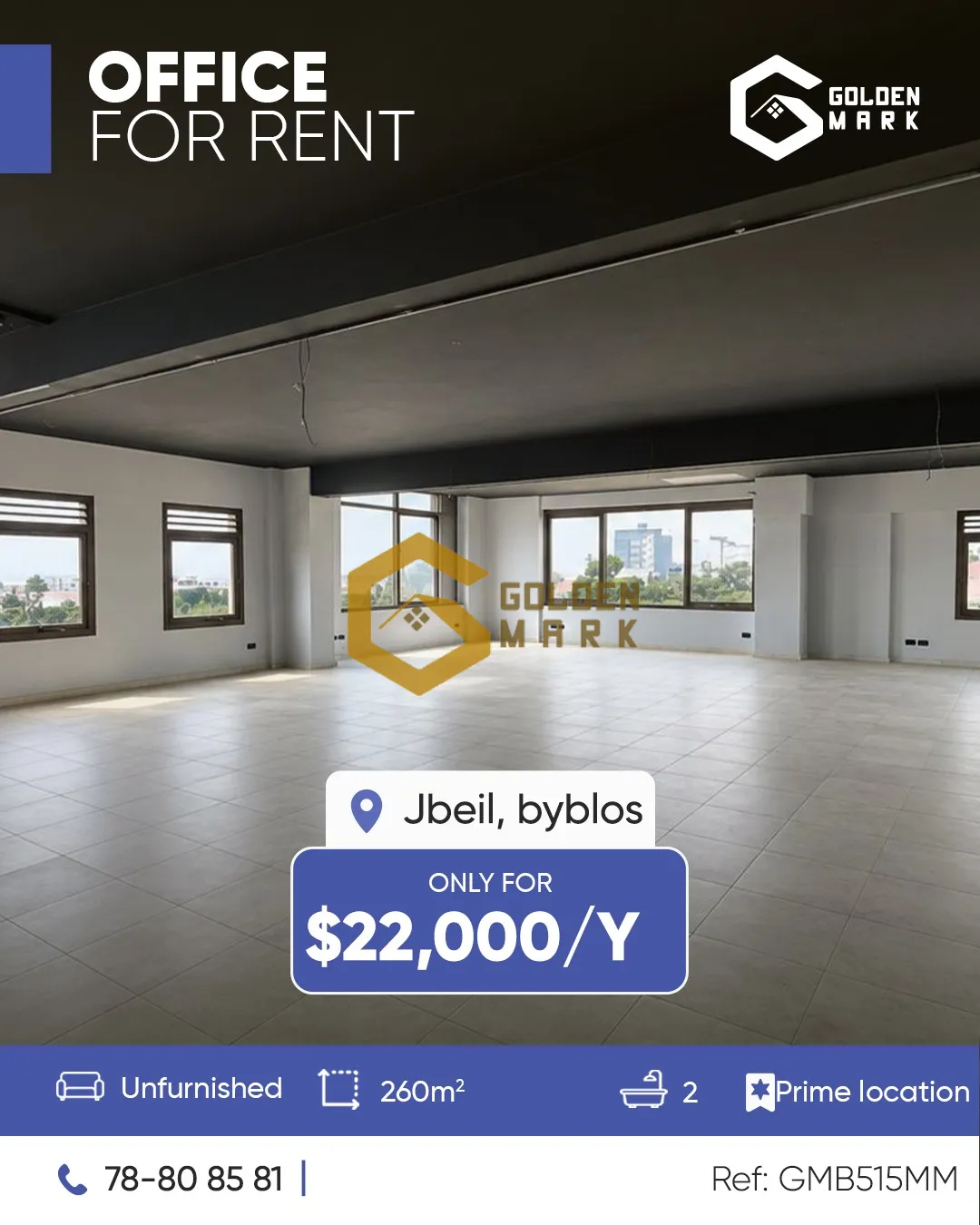 Office for Rent in Byblos