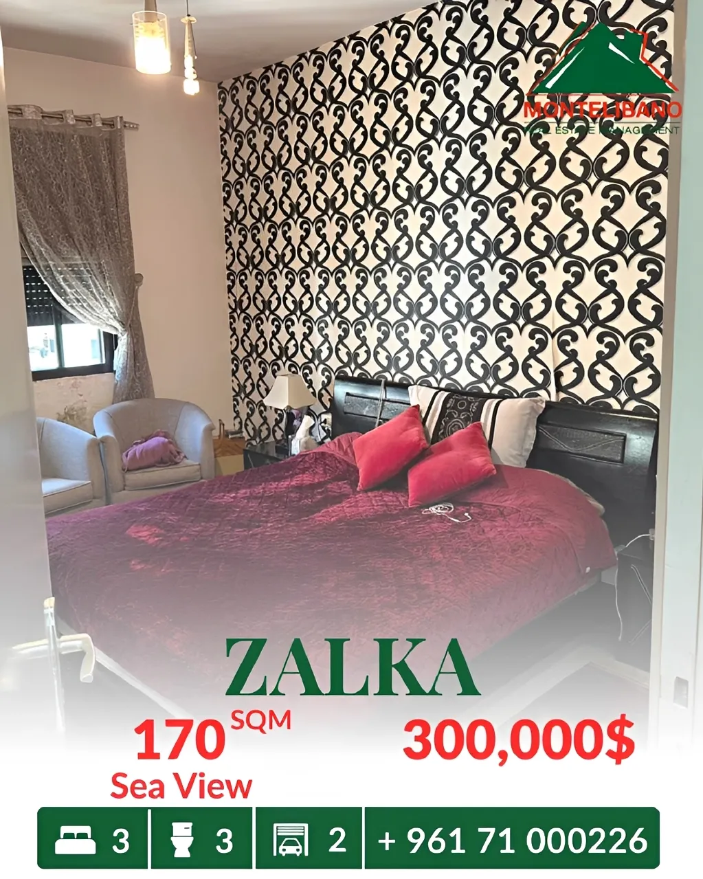 Apartment for sale in Zalqa, Lebanon