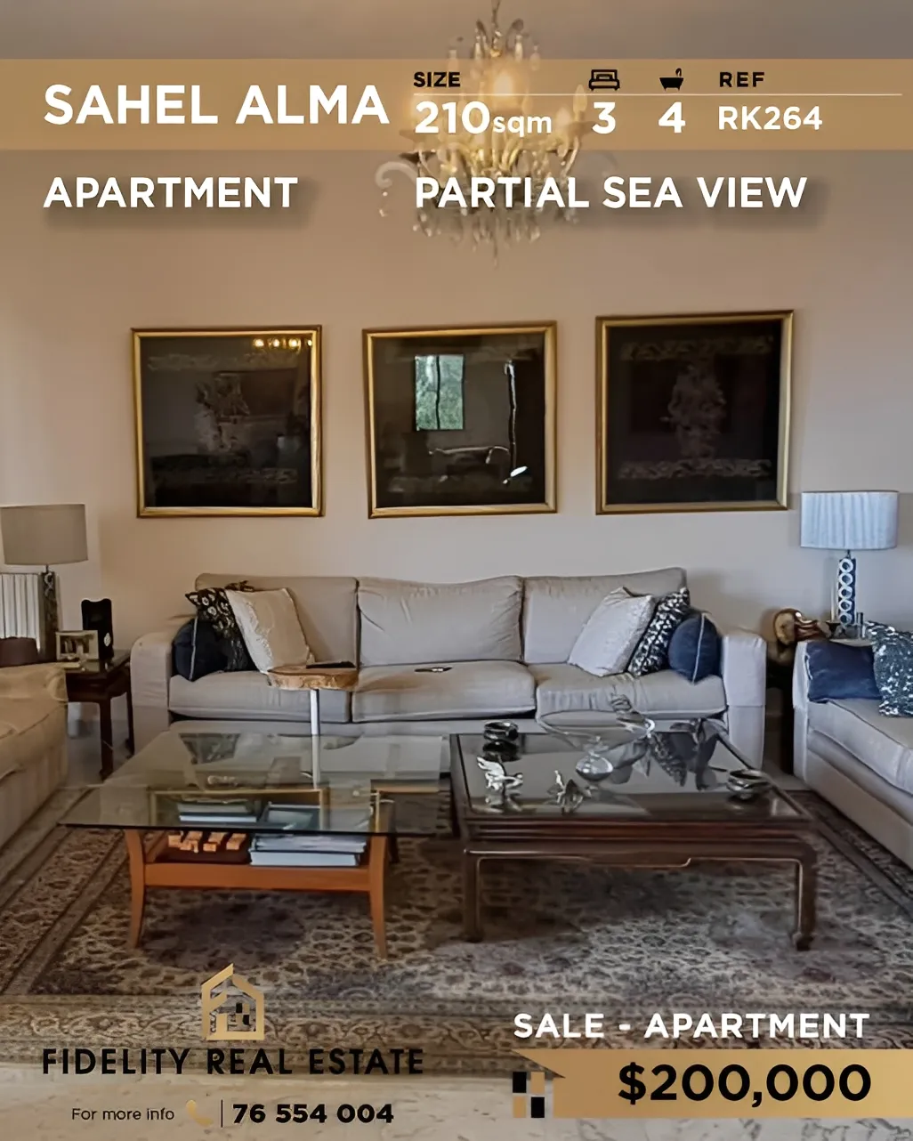 Apartment for sale in Sahel Aalma, Lebanon