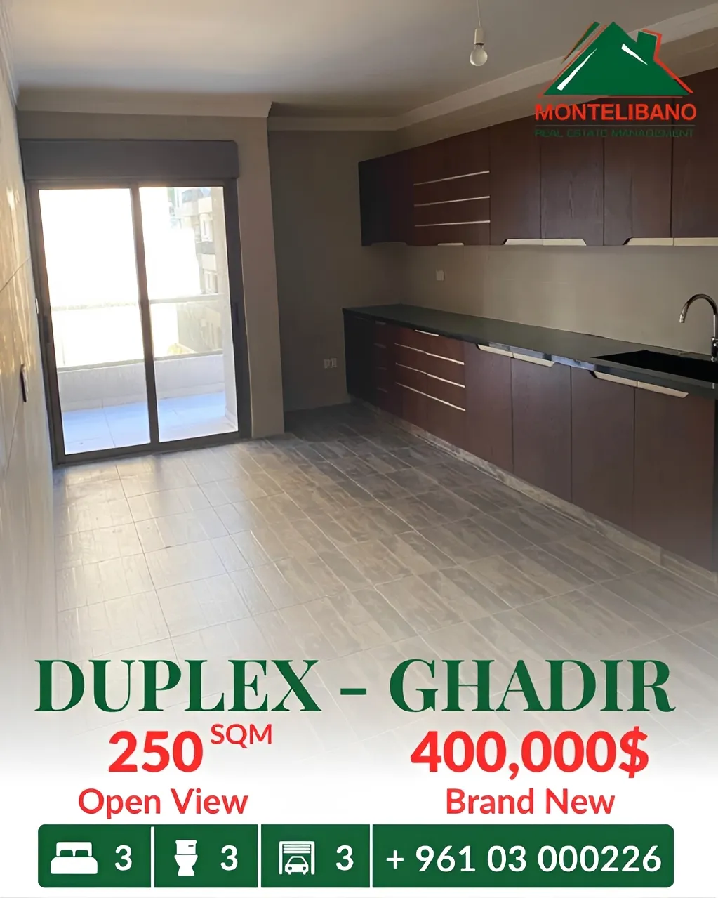 Duplex for sale in Ghadir, Lebanon - 3 bed, 3 bath