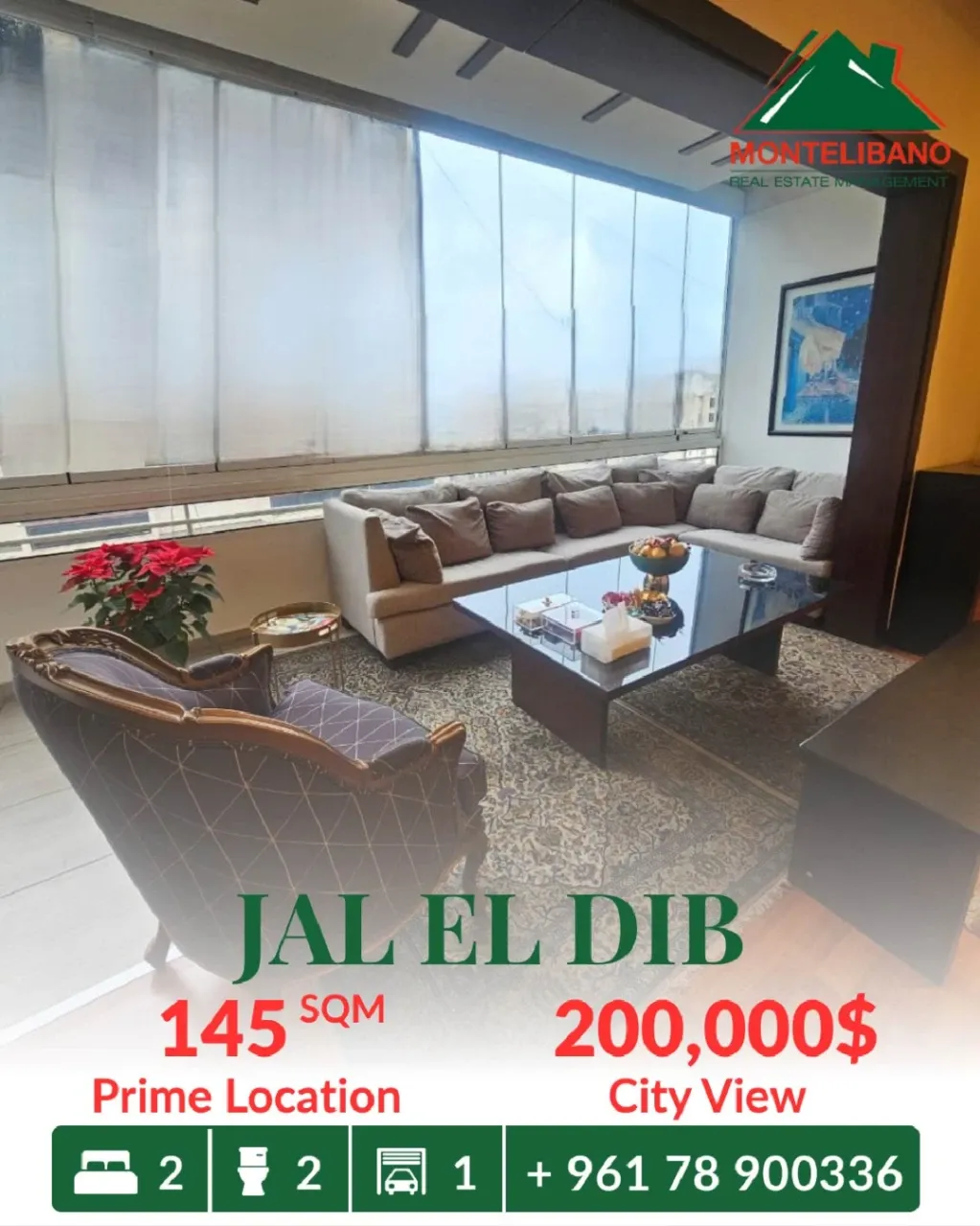 Apartment for sale in Jal El Dib, Lebanon