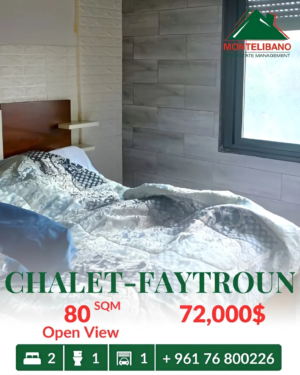Apartment for sale in Faitroun, Lebanon