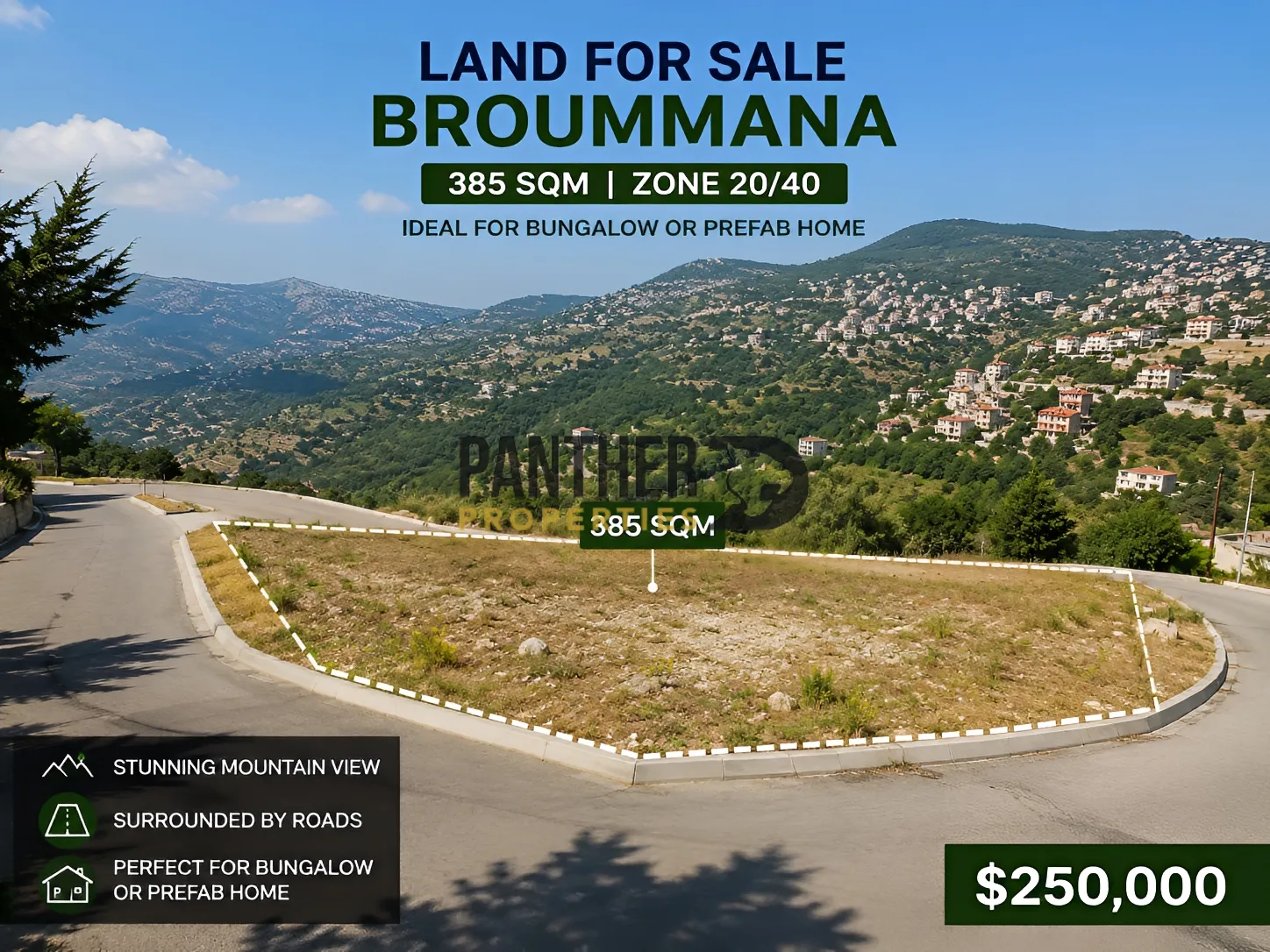 Land for sale in Broummana, lebanon