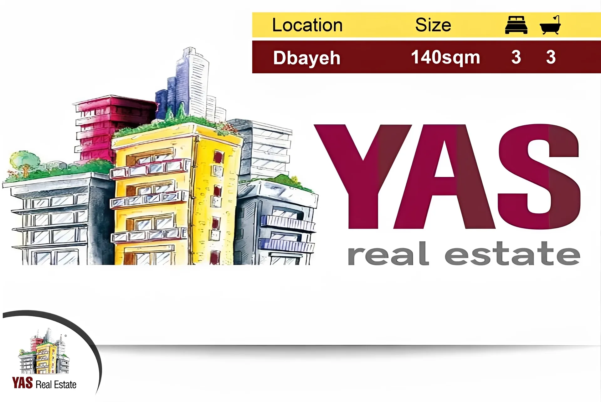 Apartment for Sale in Dbayeh